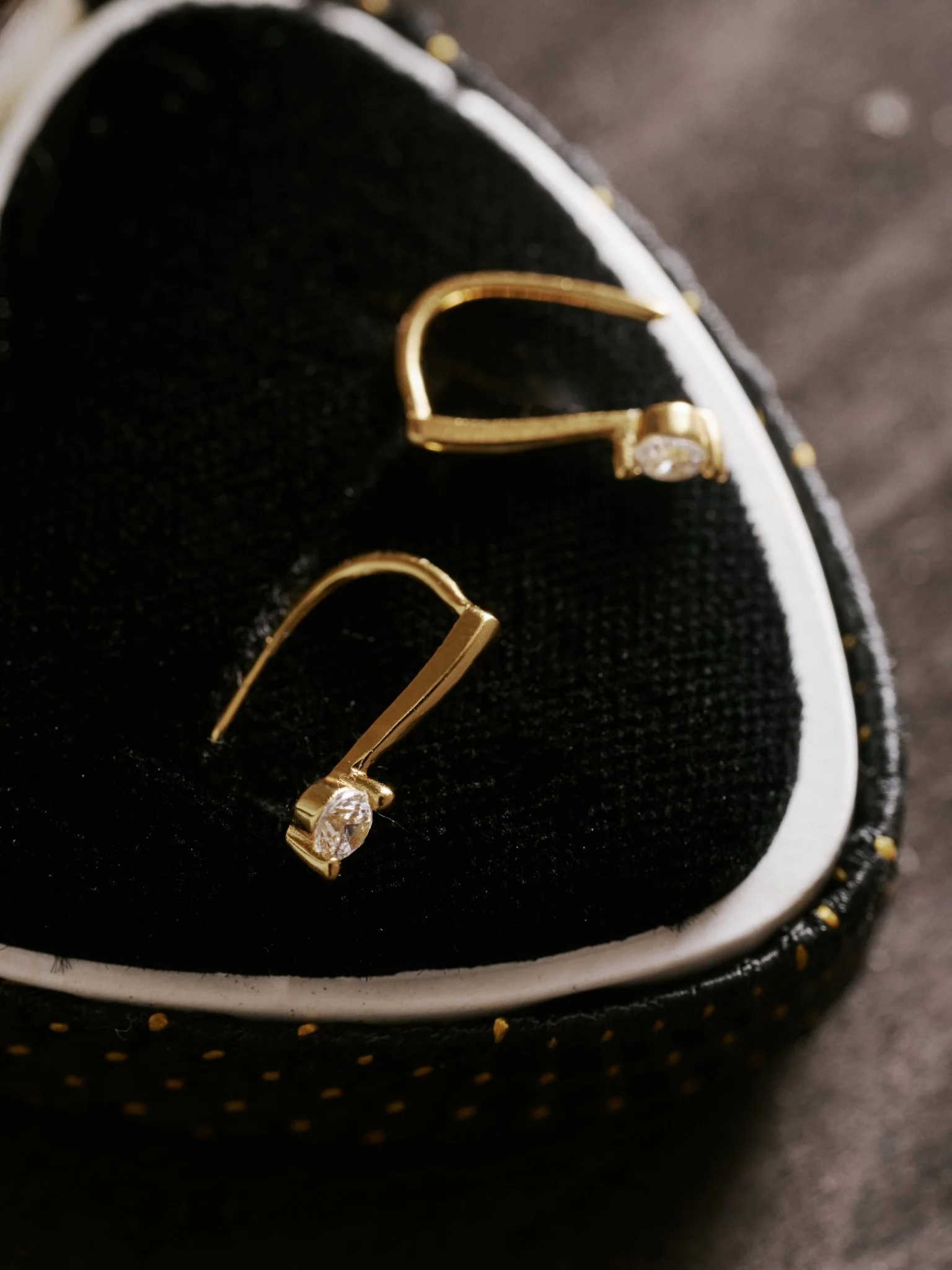 10K Solid Gold Lumière Diamond Earrings - Image 3