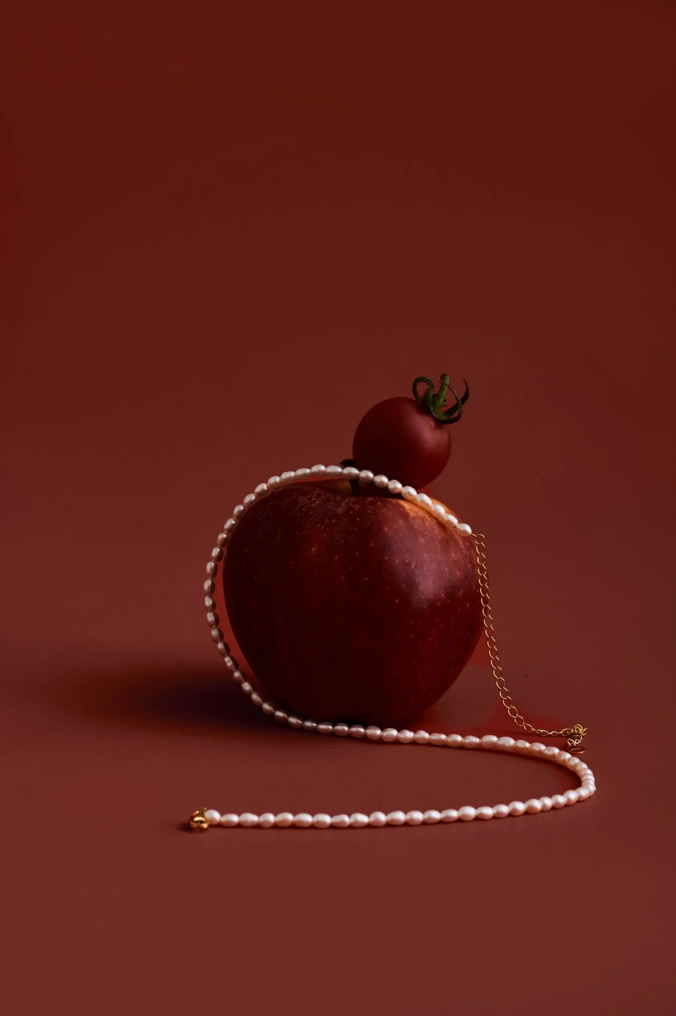 3mm Pearl Chain Necklace - Image 3