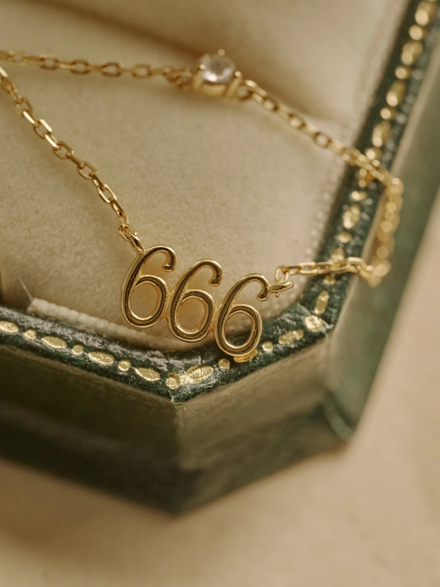 666 Angel Number Choker with Rose Quartz - Image 4