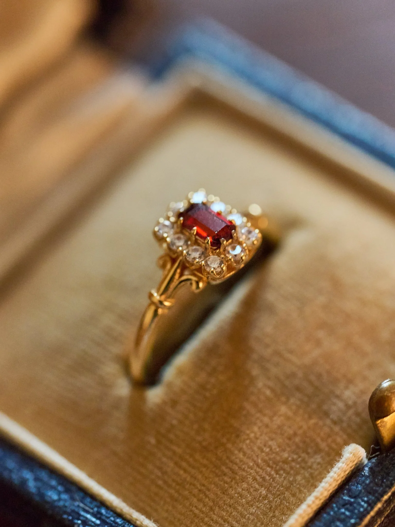 Adeline Garnet Ring - Image 2