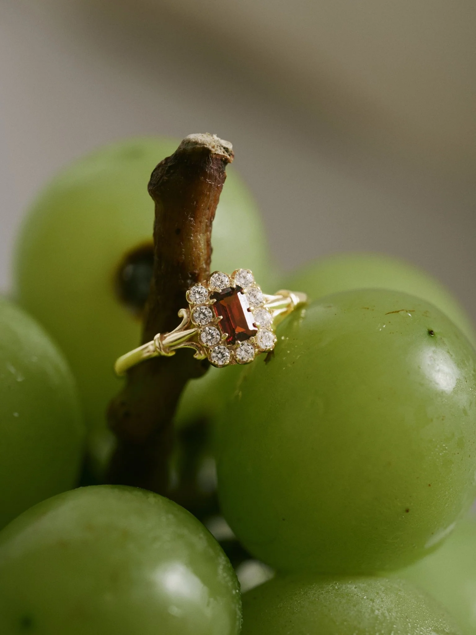 Adeline Garnet Ring - Image 5