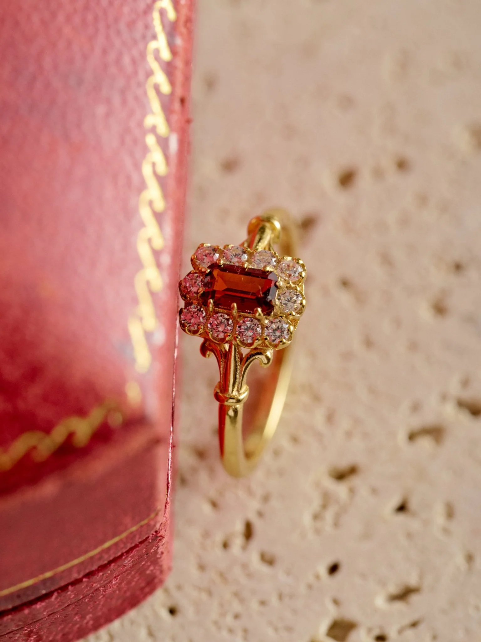 Adeline Garnet Ring - Image 7