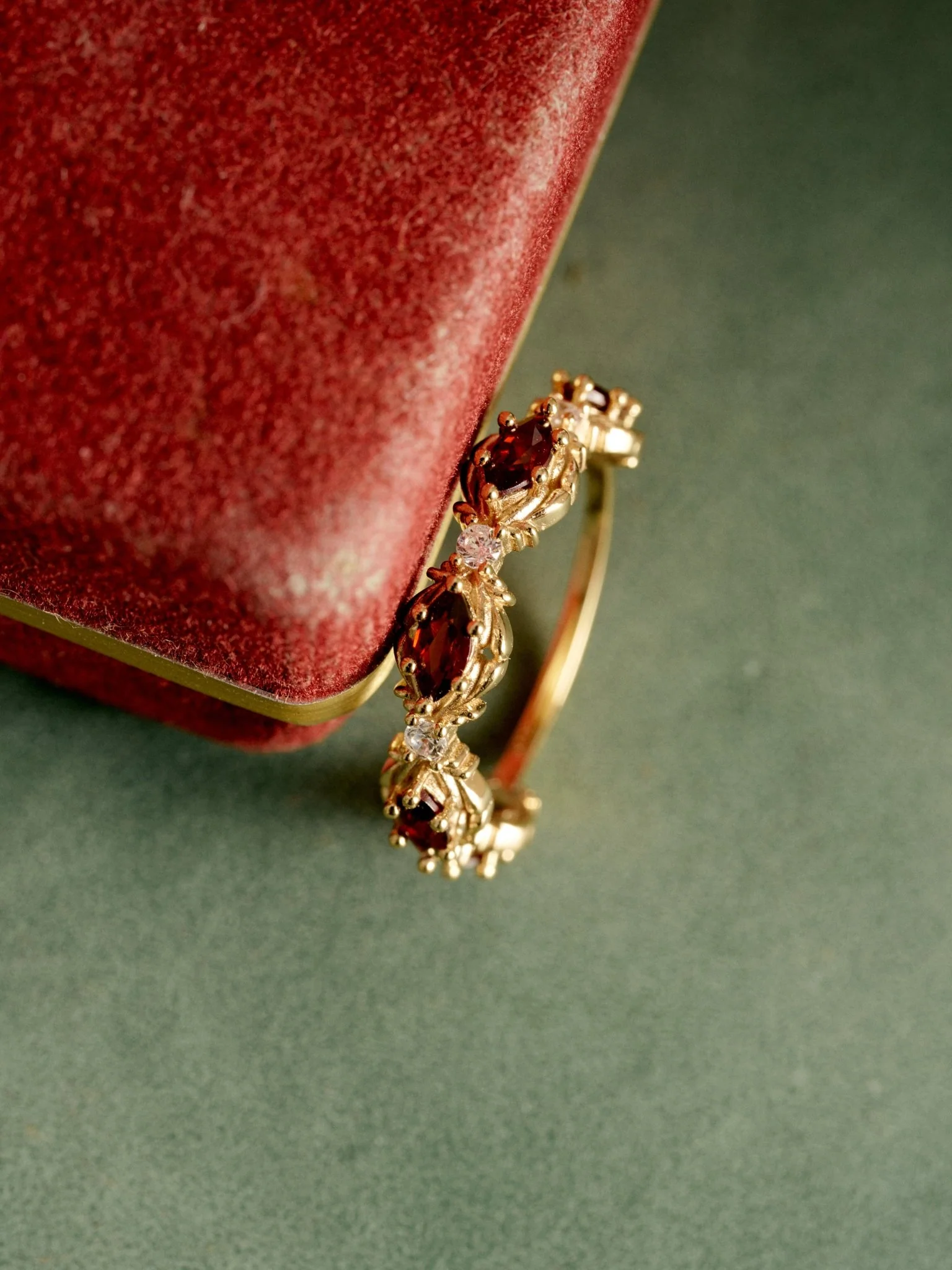 Aurelia Garnet Starburst Ring - Image 2