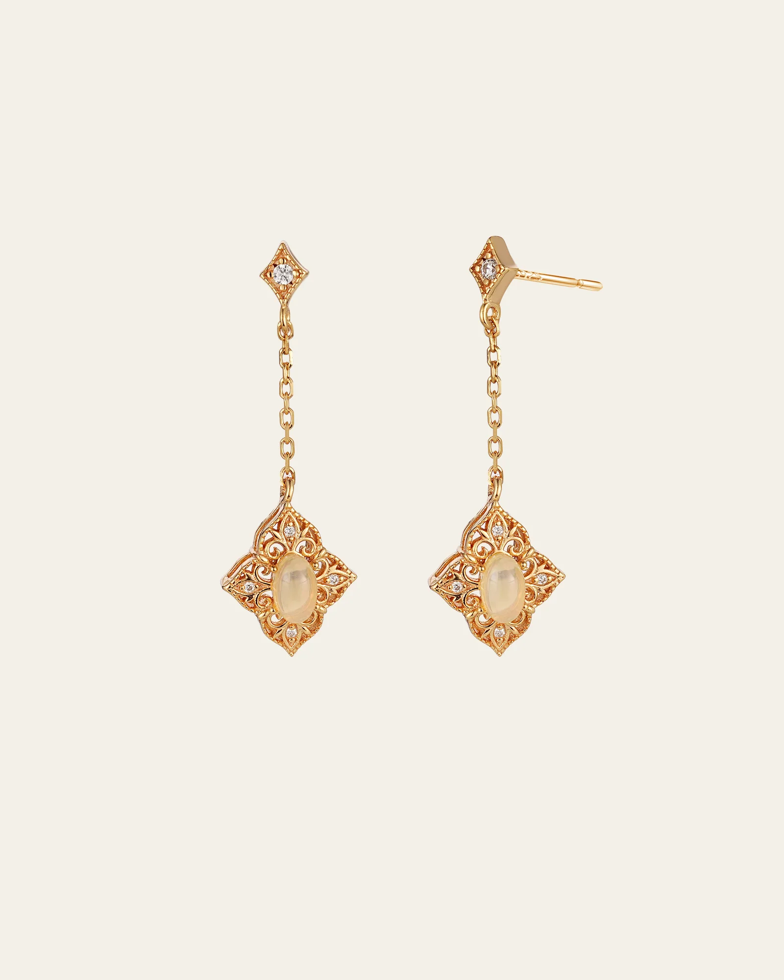 Aurielle Opal Dangle Earrings