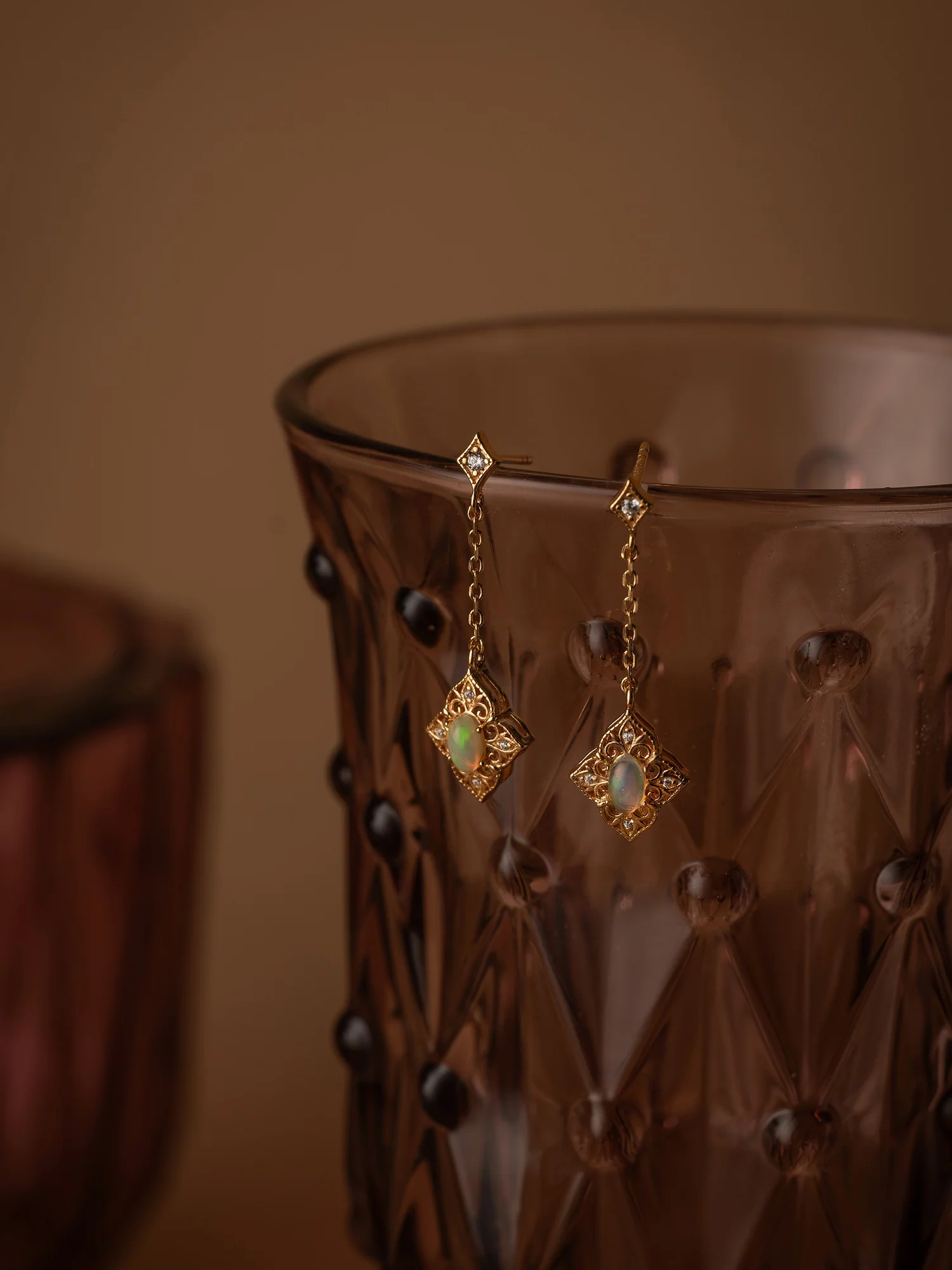 Aurielle Opal Dangle Earrings - Image 5
