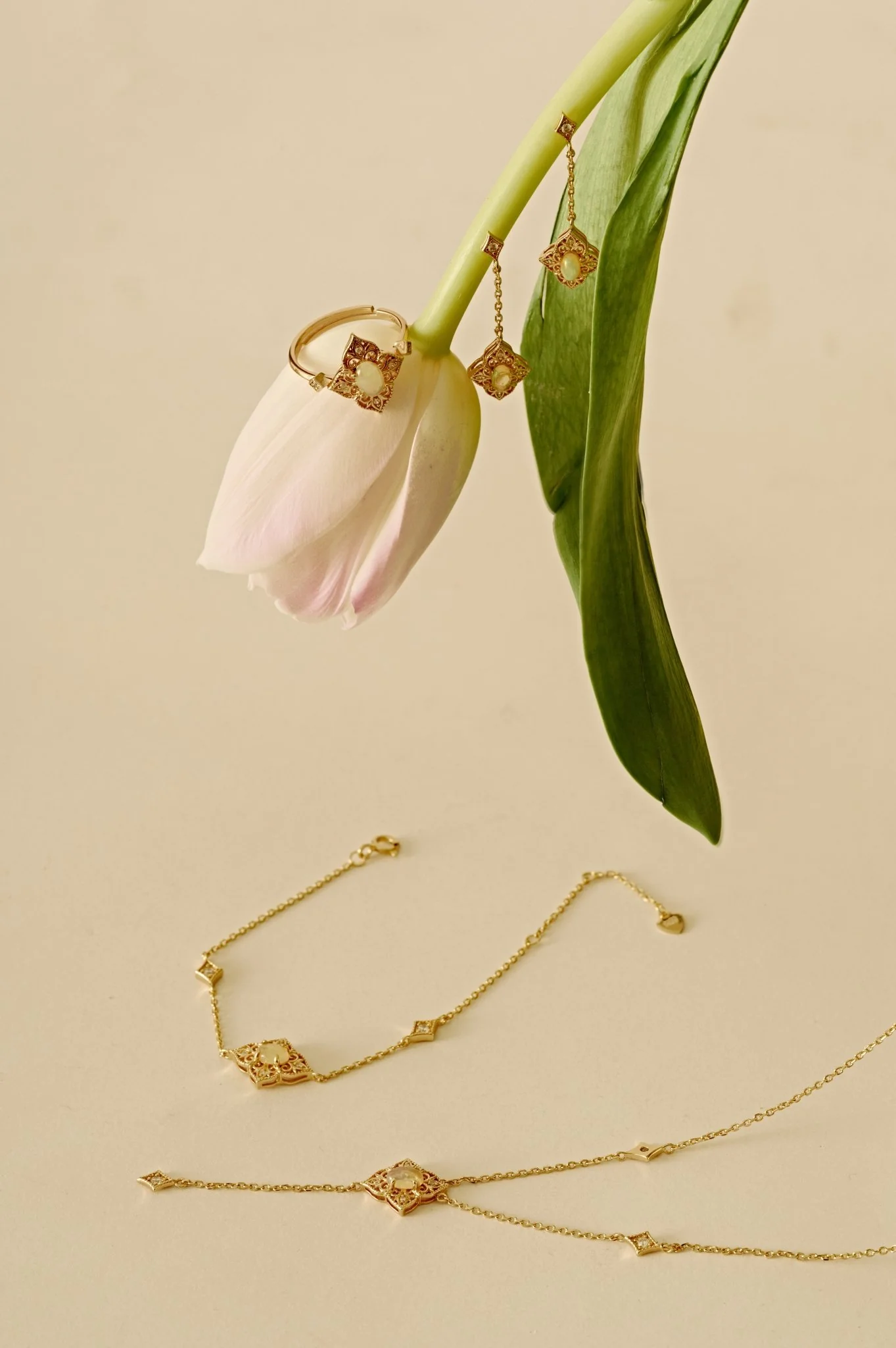 Aurielle Opal Dangle Earrings - Image 8