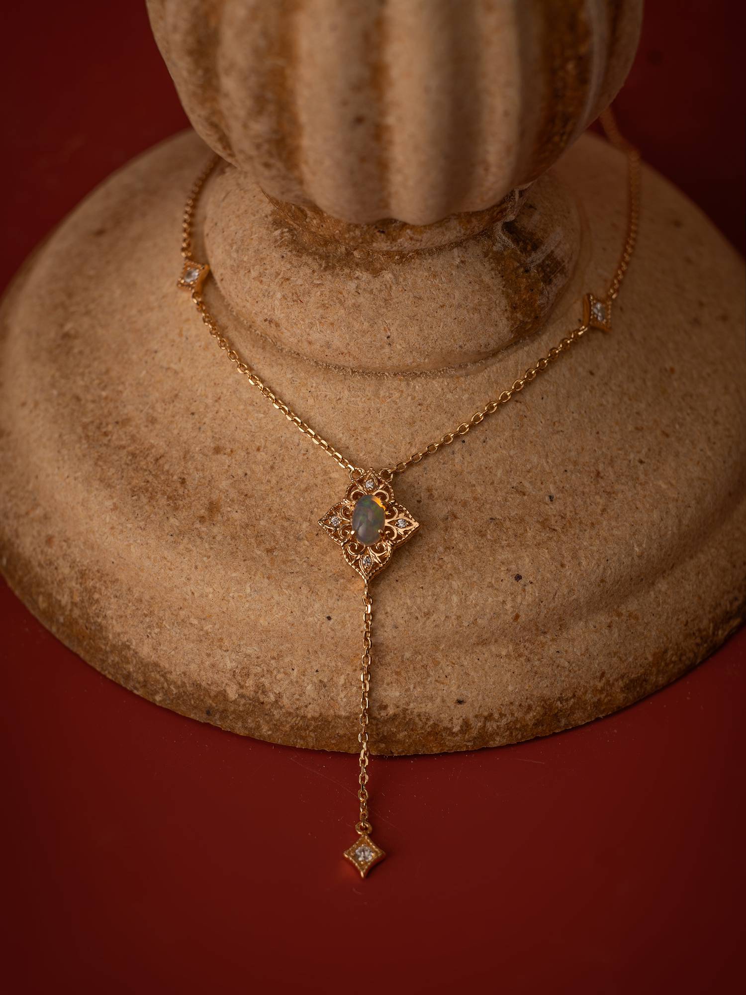 Aurielle Opal Long Necklace - Image 7