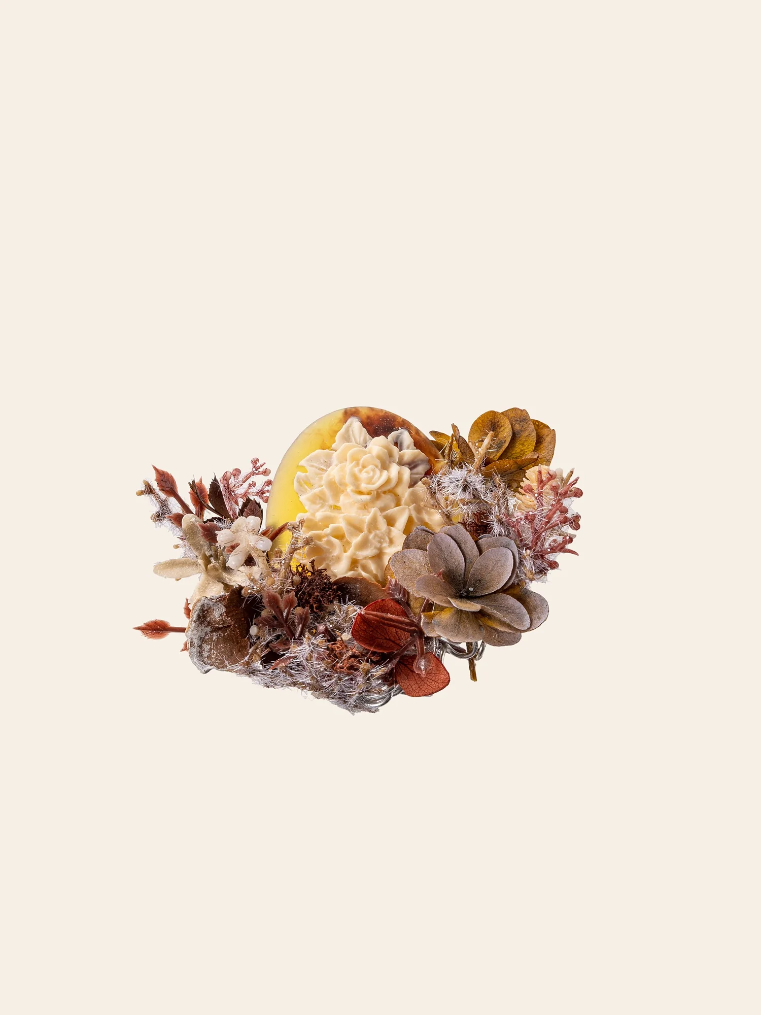 Magnolia Birth Flower Corsage Ring