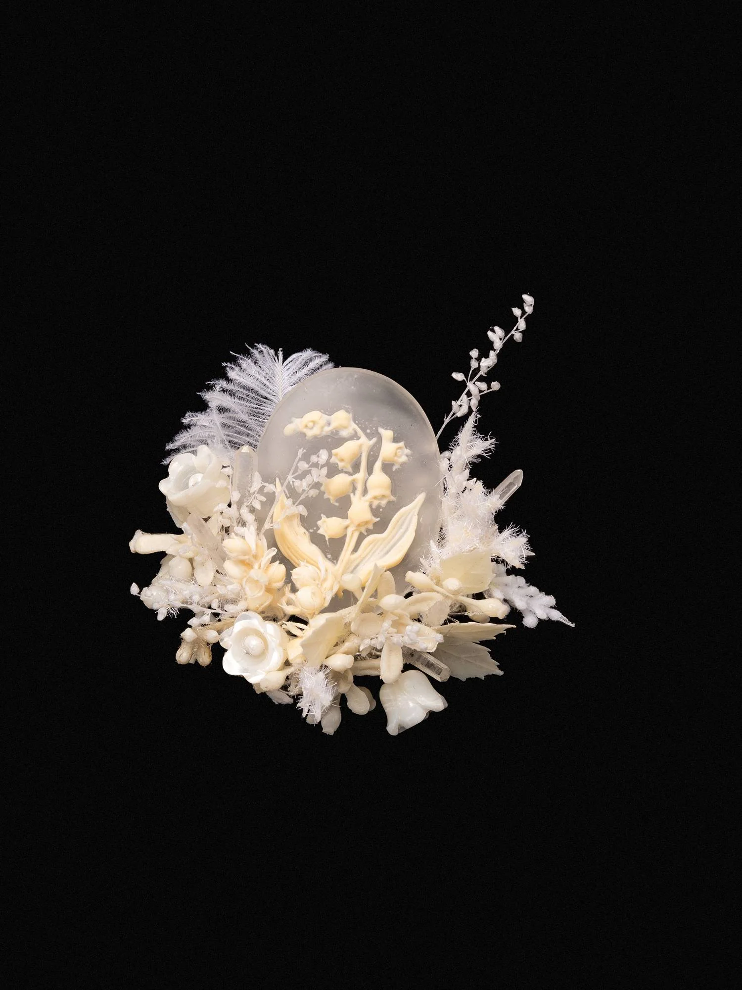 Lily of the Valley Birth Flower Corsage Ring - Image 2