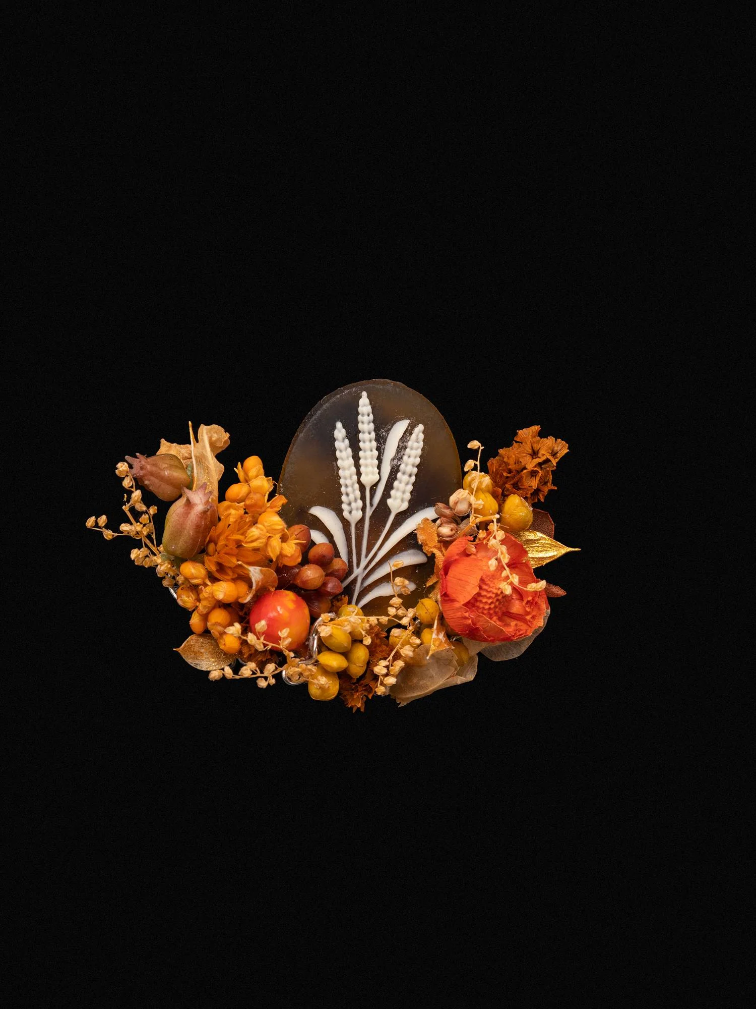 Wheat Birth Flower Corsage Ring - Image 2
