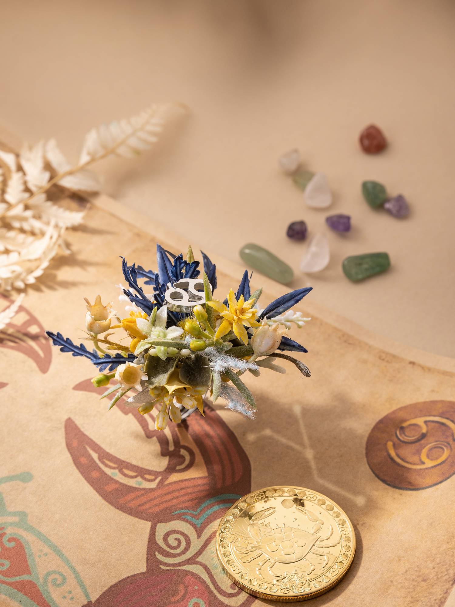 Cancer Flower Corsage Ring - Image 4
