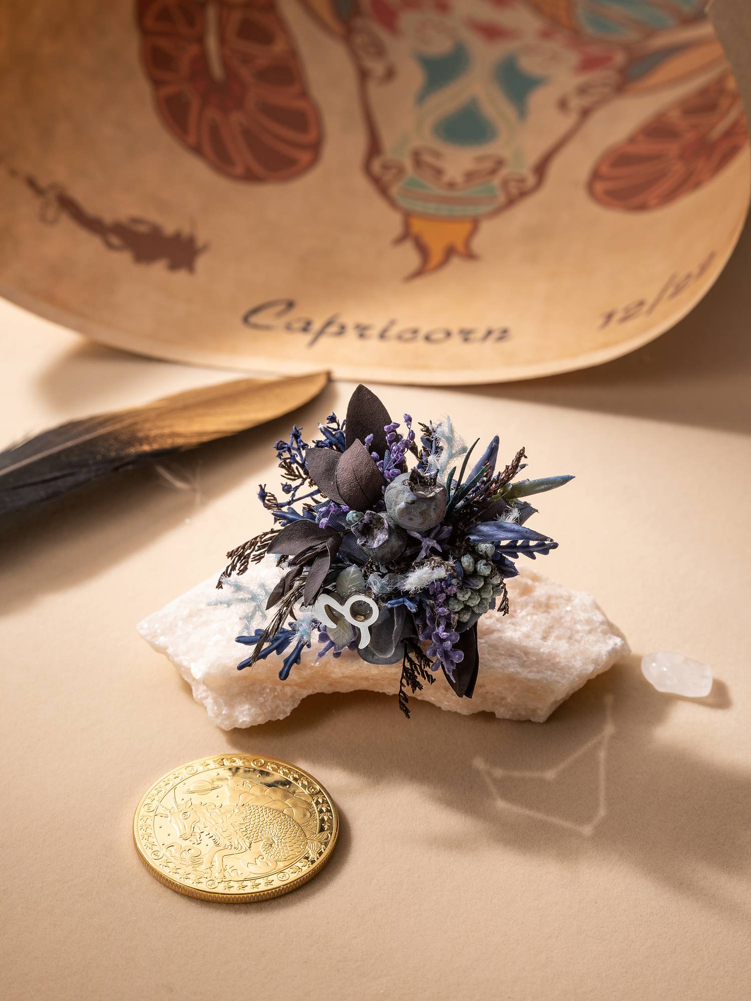 Capricorn Flower Corsage Ring - Image 4