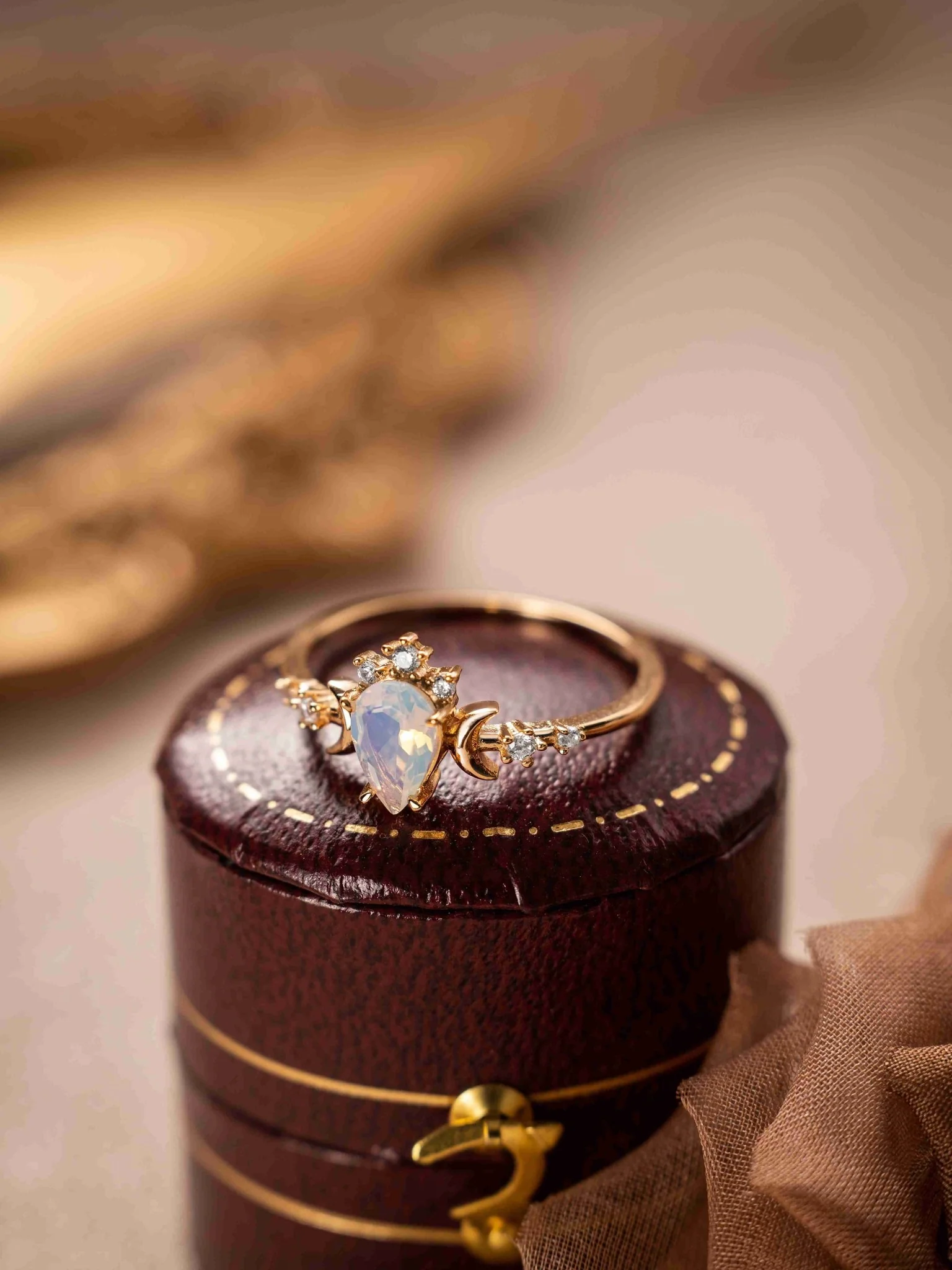 Celestia Moonstone Ring - Image 6