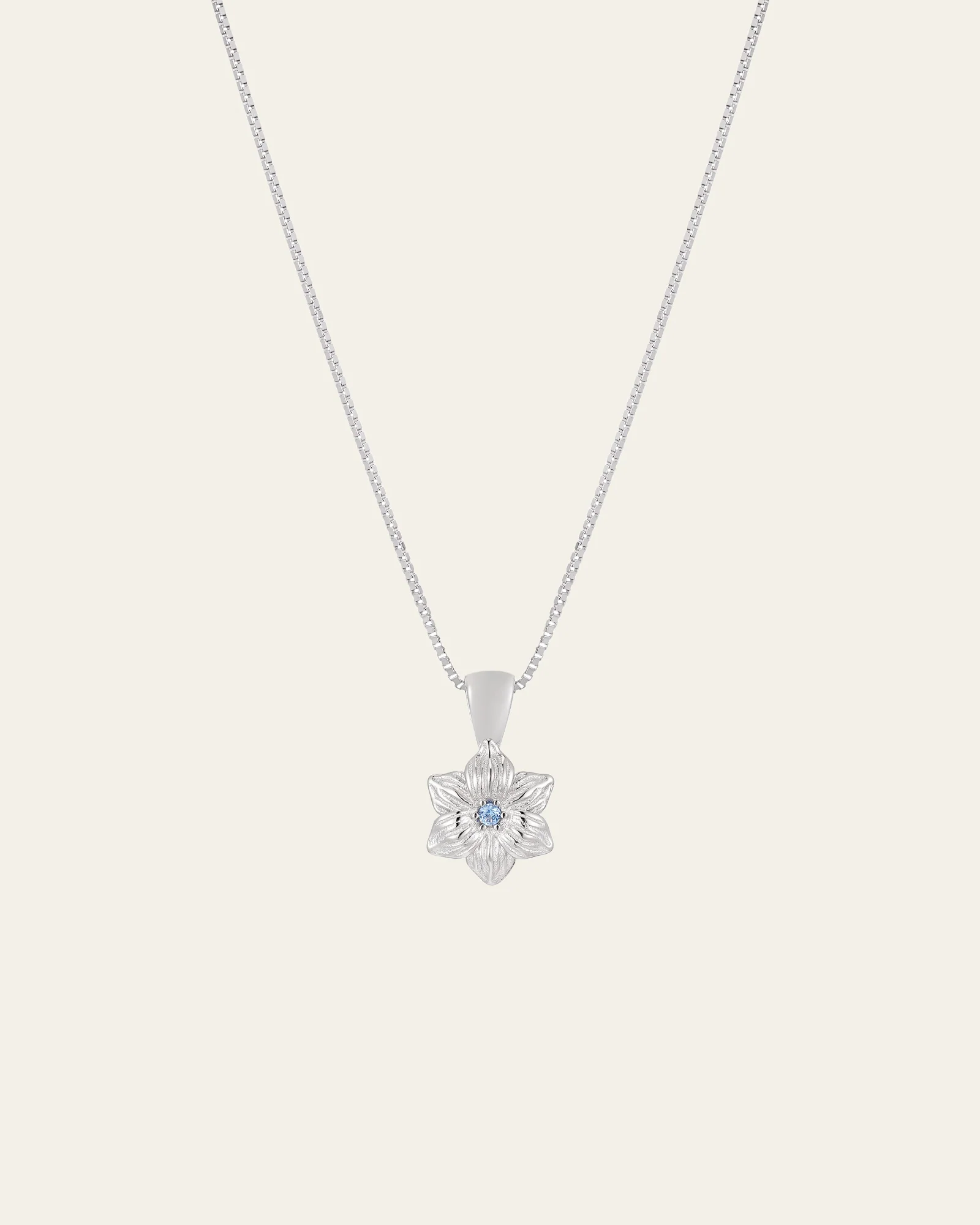 Elsa Cherry Aquamarine Necklace - Image 3