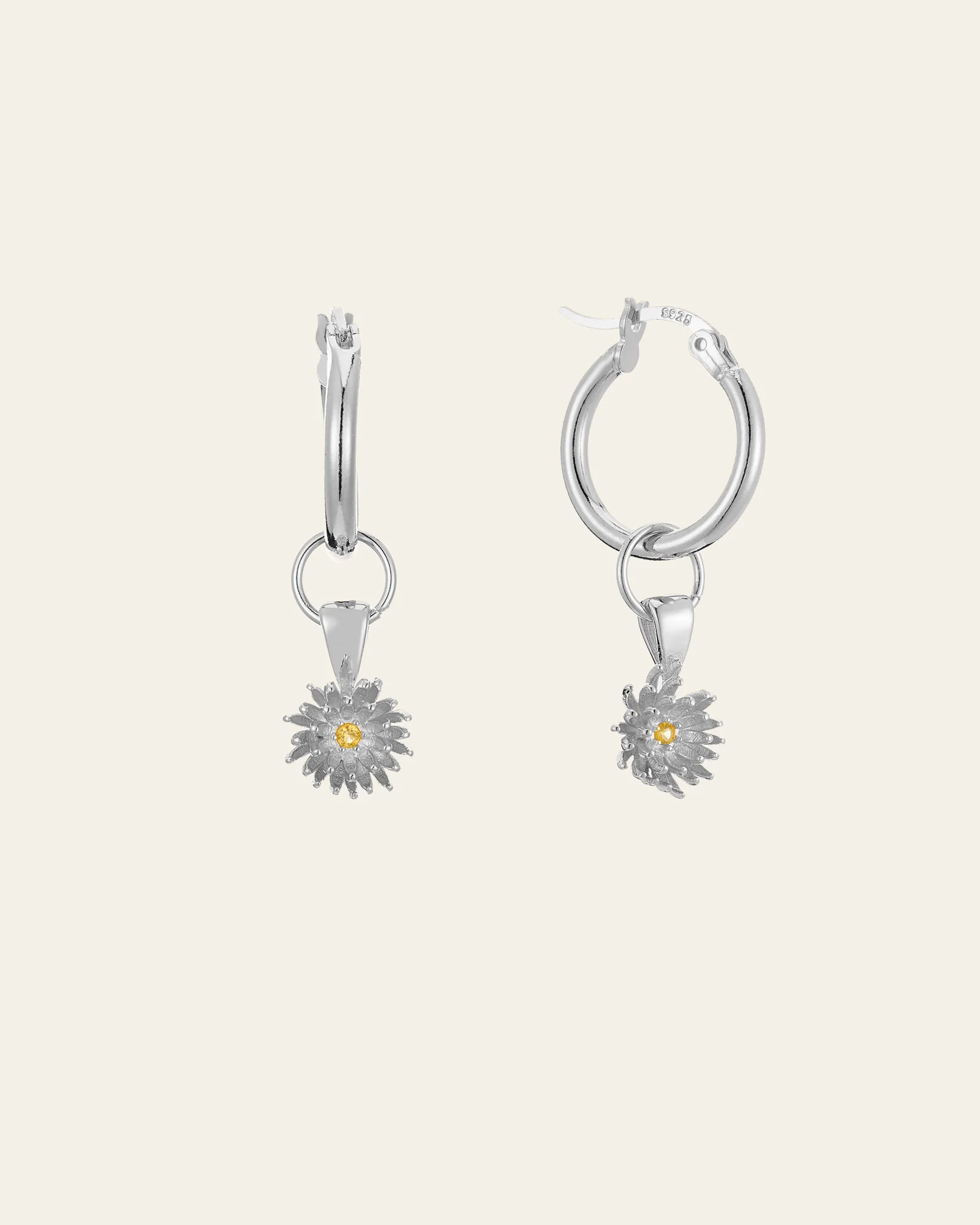 Elsa Chrysanthemum Topaz Earrings - Image 5