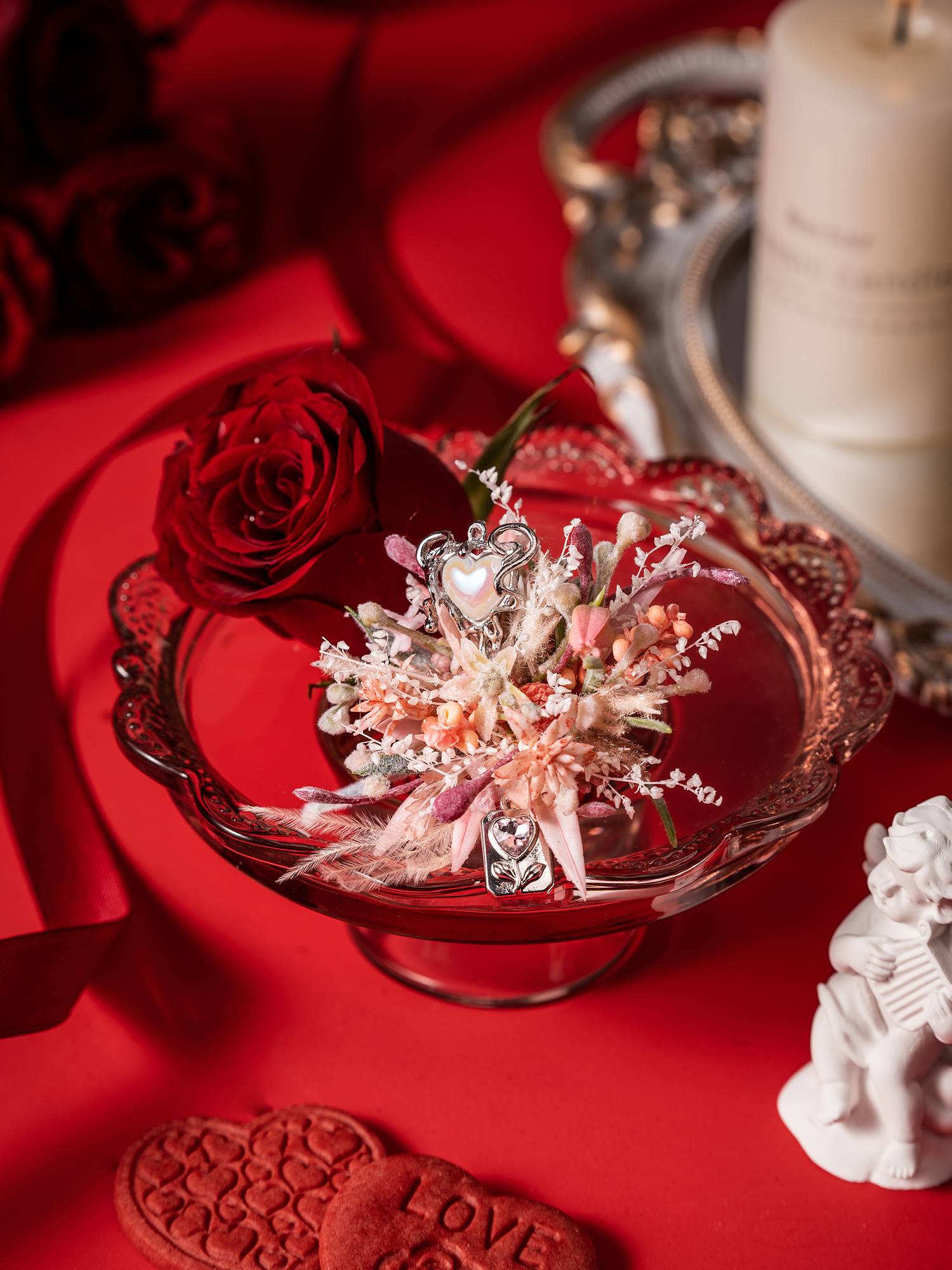 Confession Valentine’s Day Flower Corsage Ring - Image 4