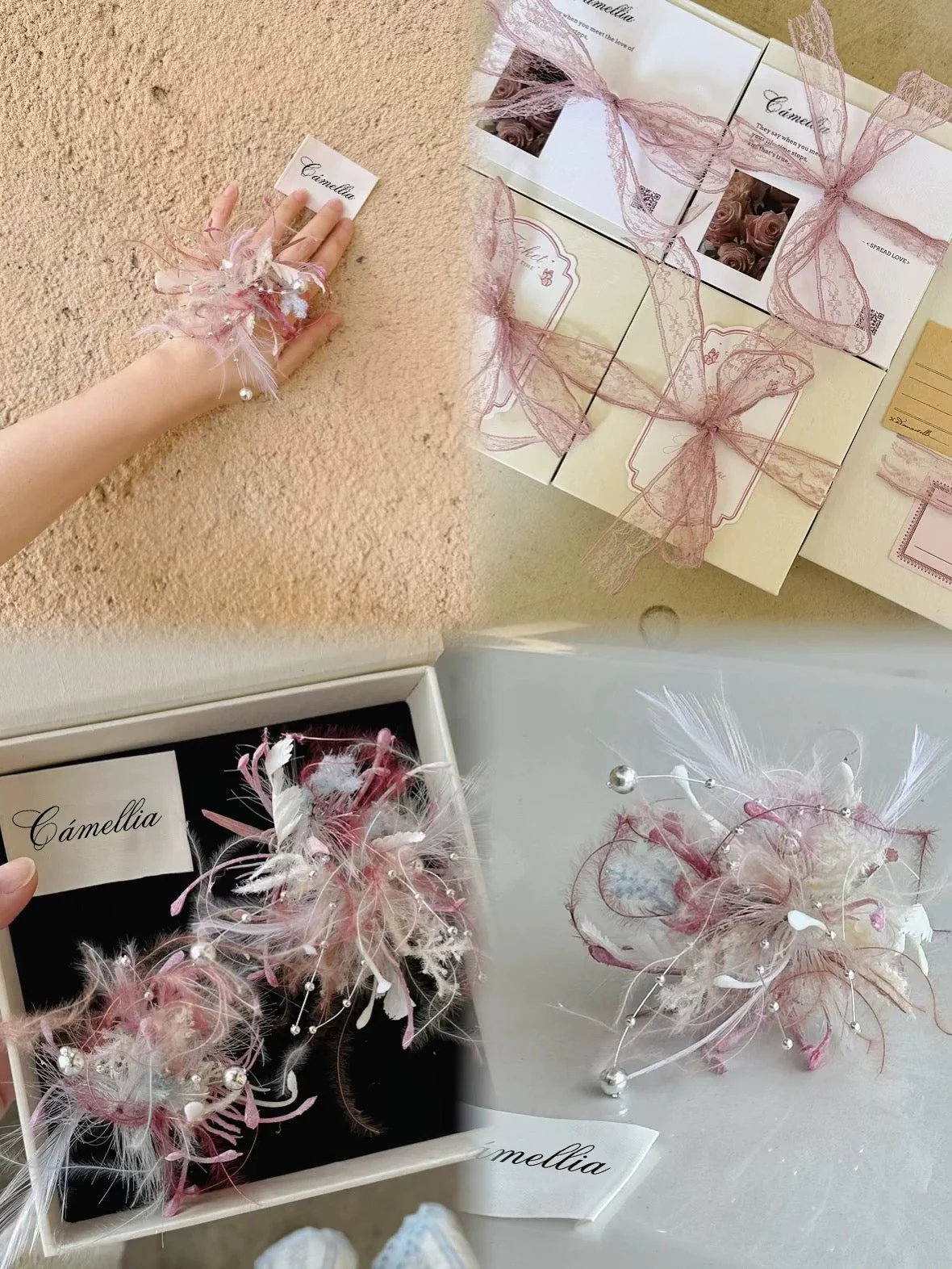 Customized Symbol Flower Corsage Ring - Image 3