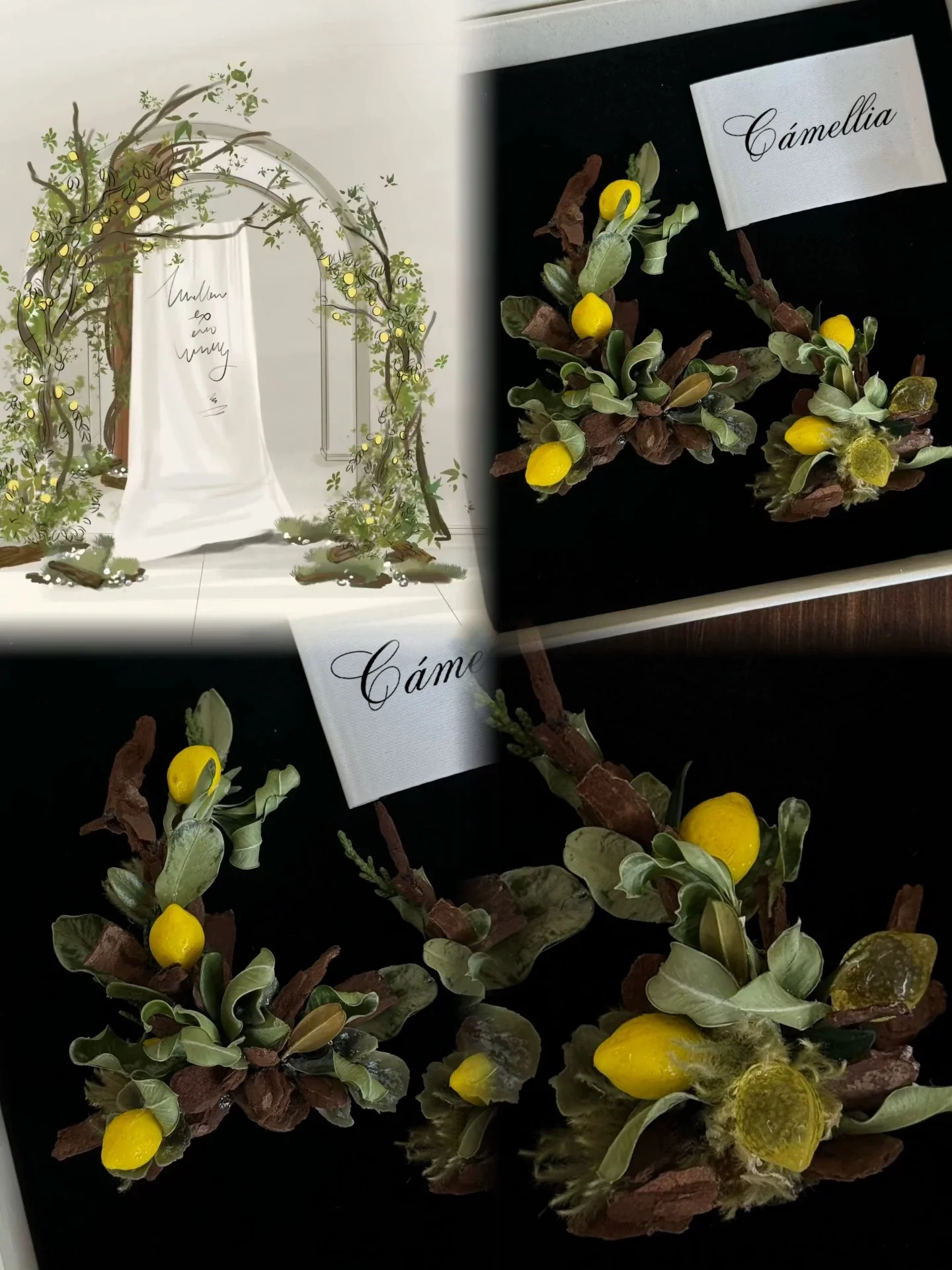 Customized Wedding Flower Corsage Rings - Image 3