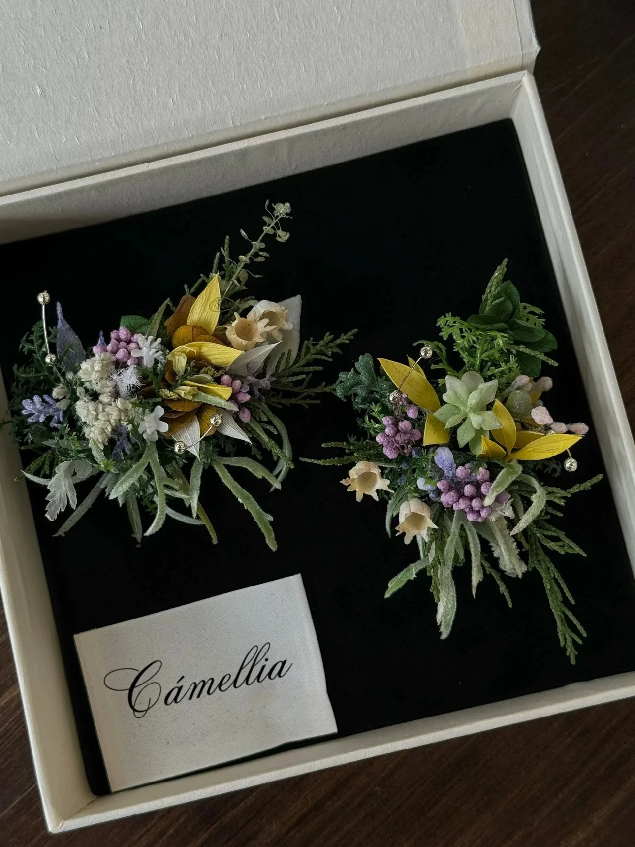 Customized Unique Flower Corsage Ring - Image 11