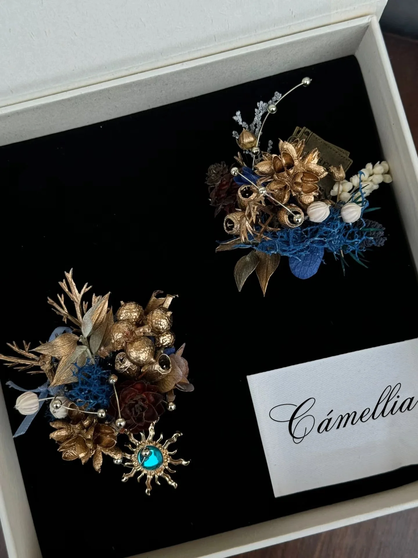 Customized Unique Flower Corsage Ring - Image 12