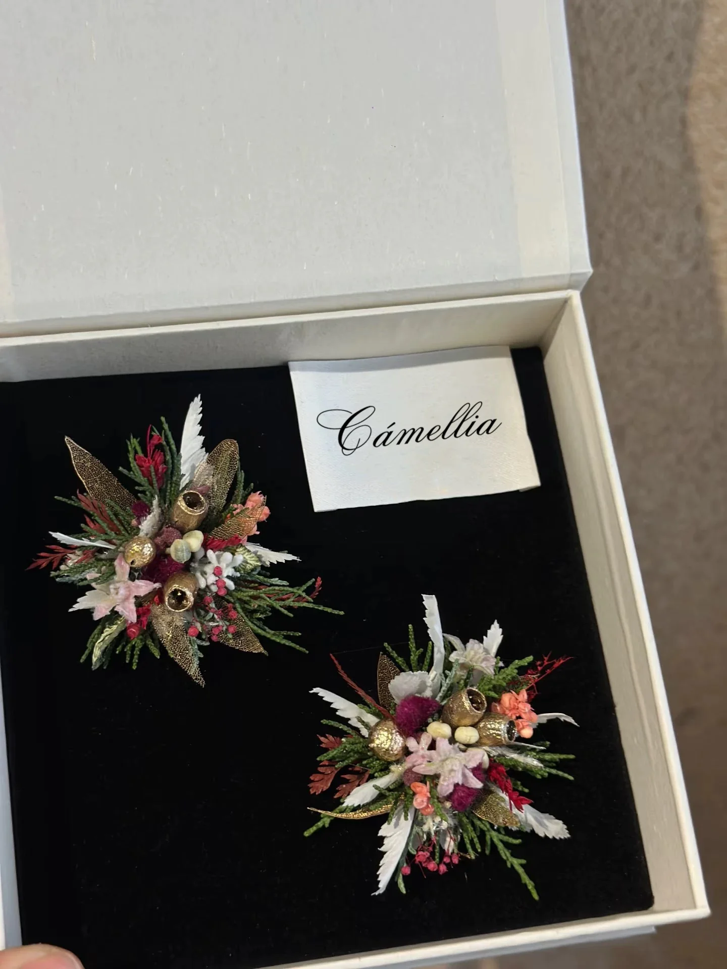 Customized Unique Flower Corsage Ring - Image 6