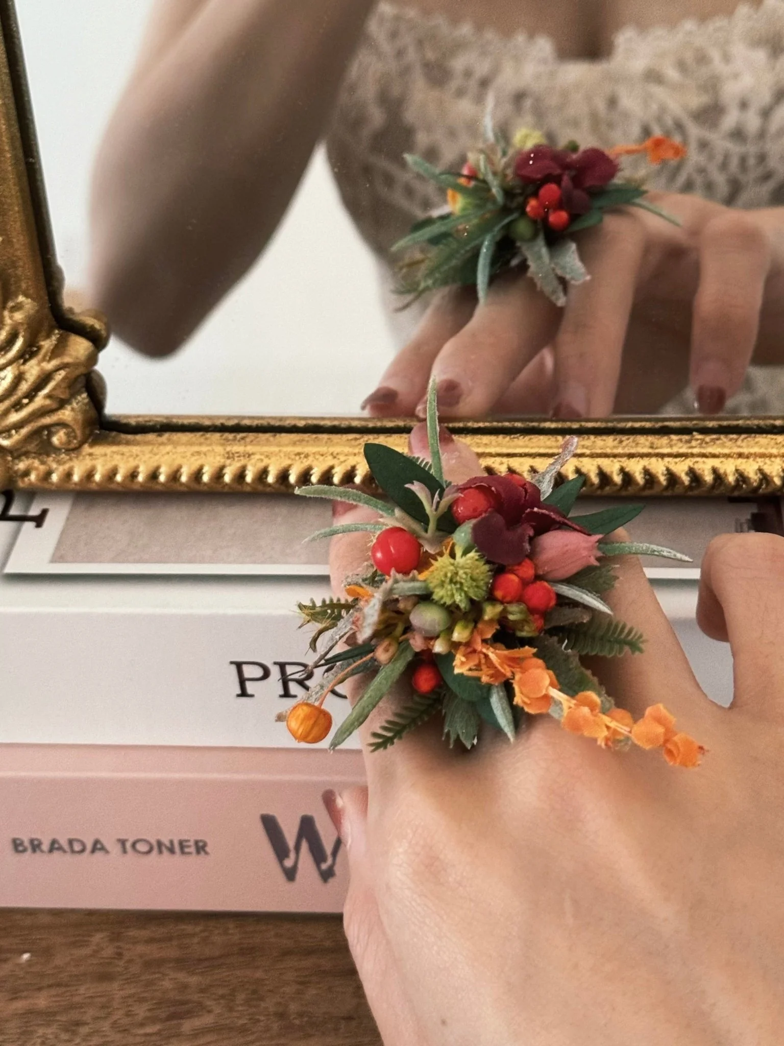 Customized Flower Corsage Ring - Image 3