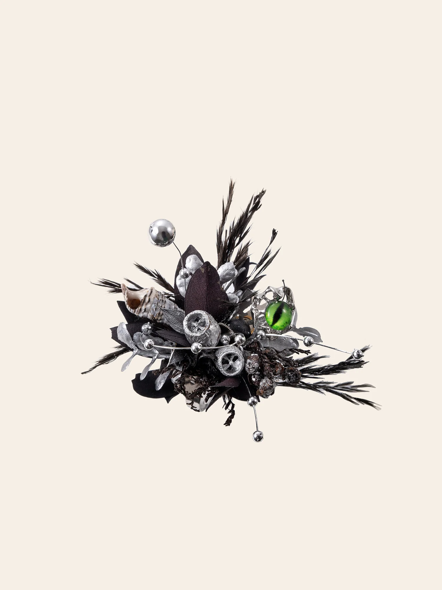 Devil's Eye Flower Corsage Ring