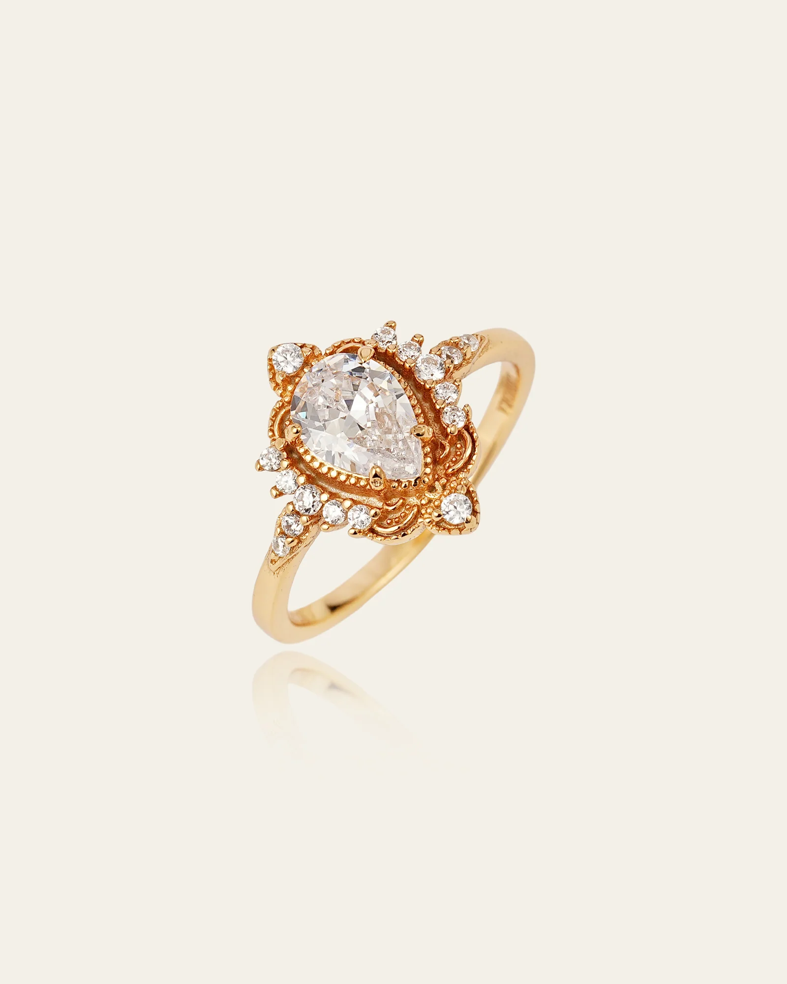 Aurélie Diamond Drop Ring