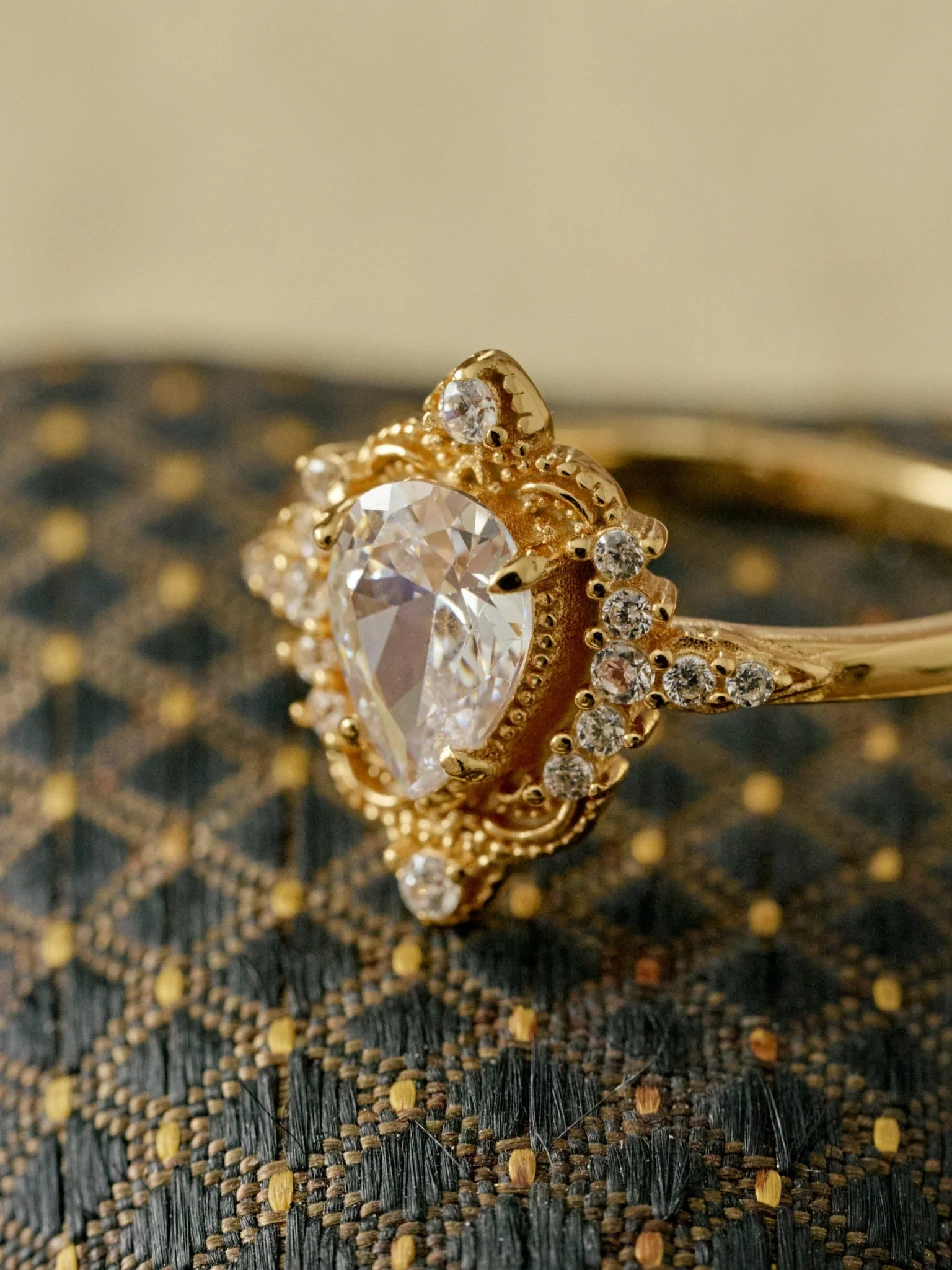 Aurélie Diamond Drop Ring - Image 2