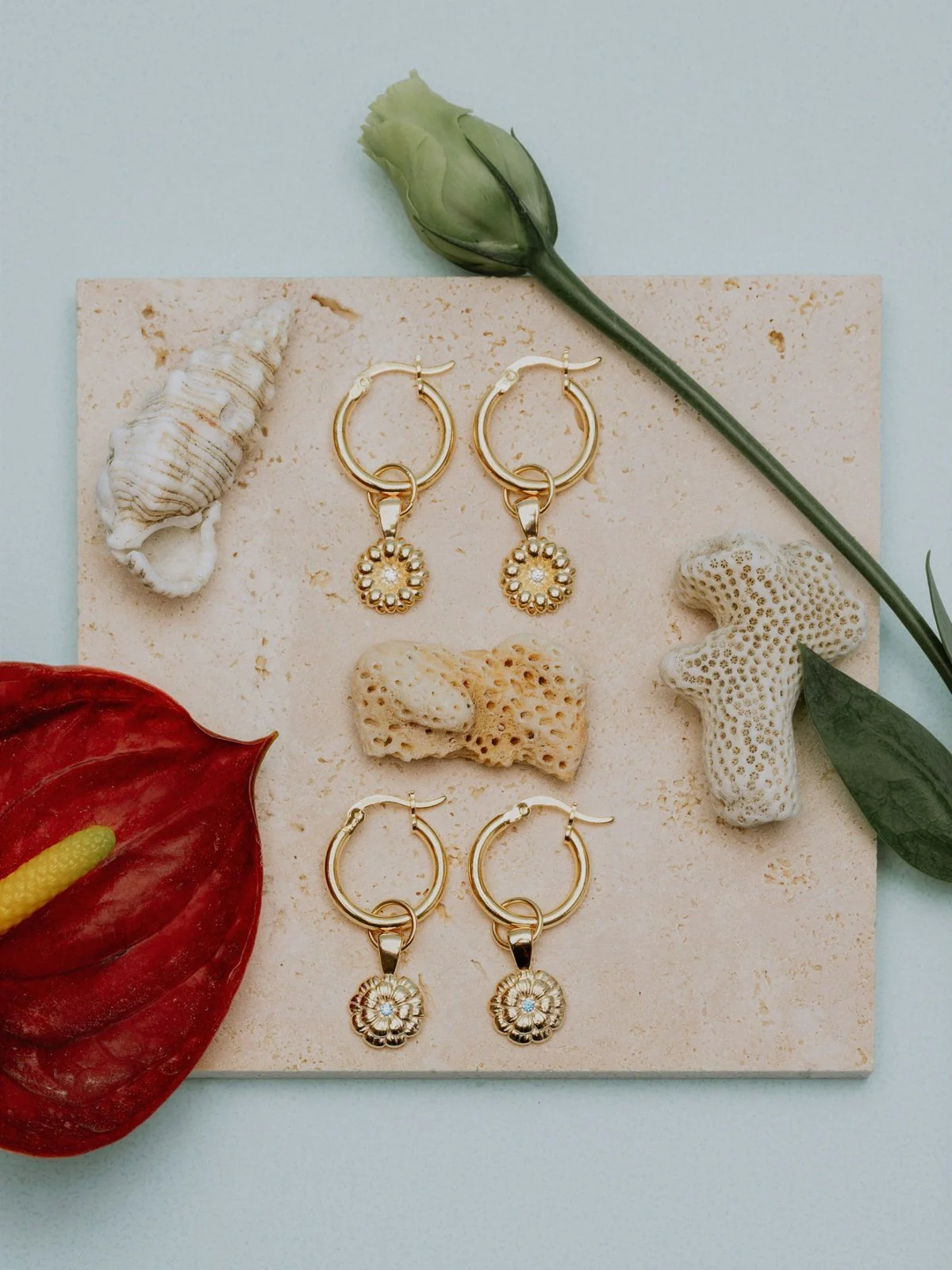 Elsa Daisy Diamond Earrings - Image 9