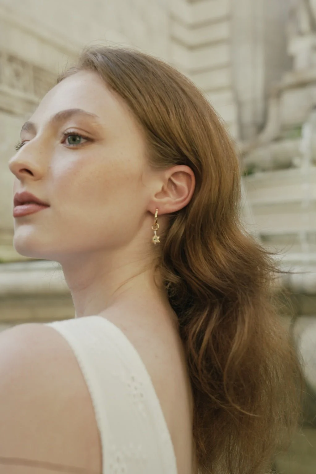 Elsa Lily Emerald Earrings - Image 2