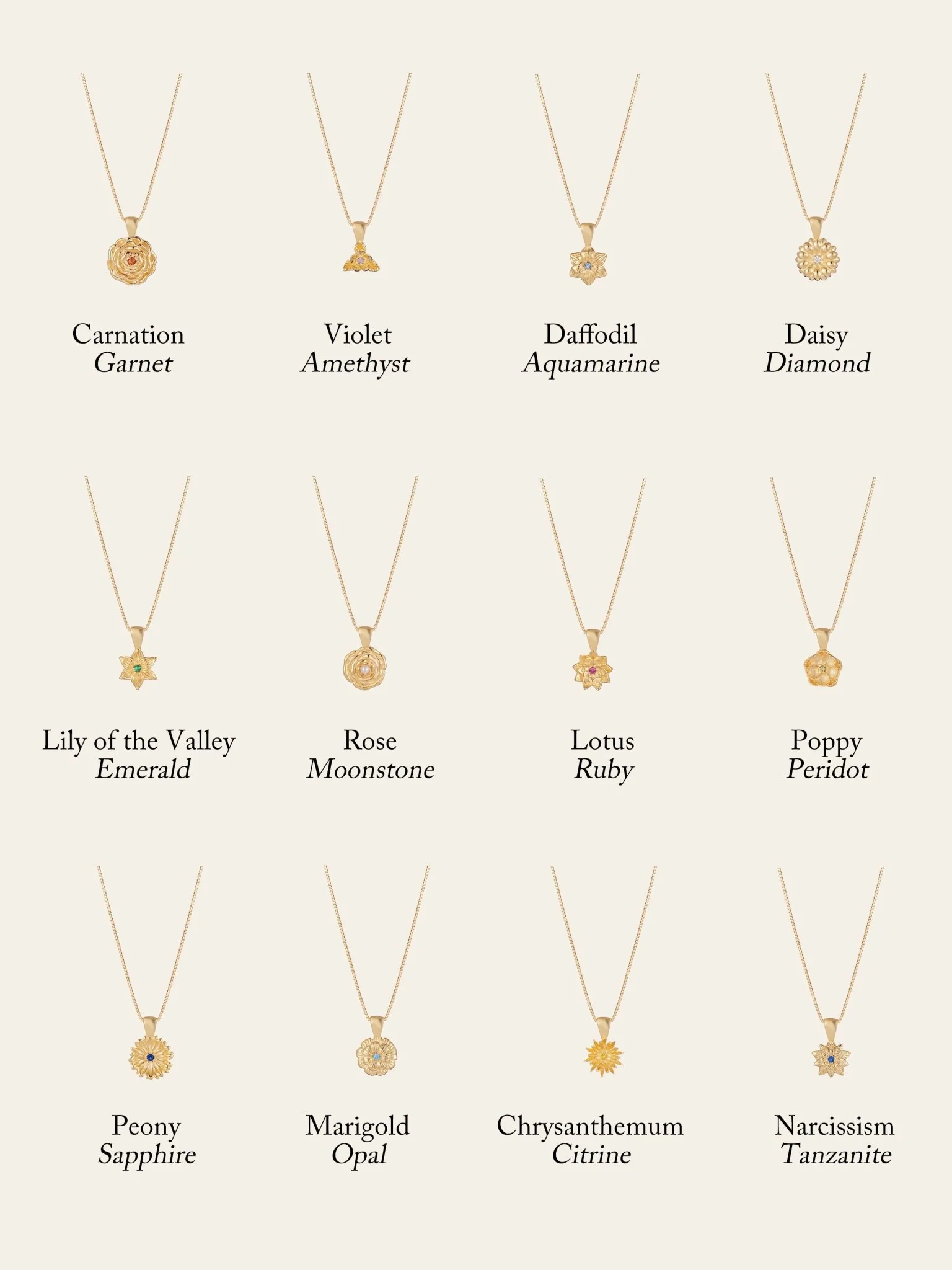 Elsa Birth Month Necklaces - Image 17