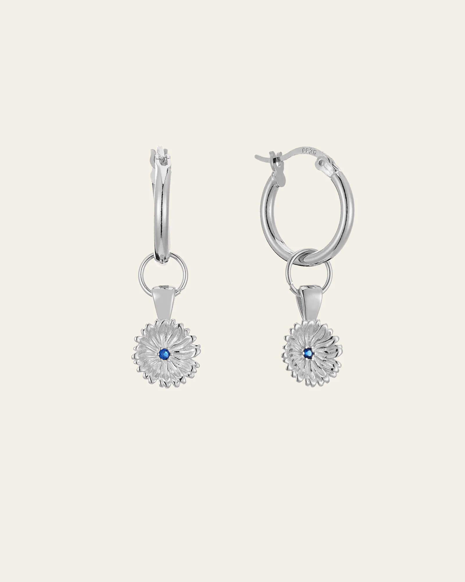 Elsa Peony Sapphire Earrings - Image 4