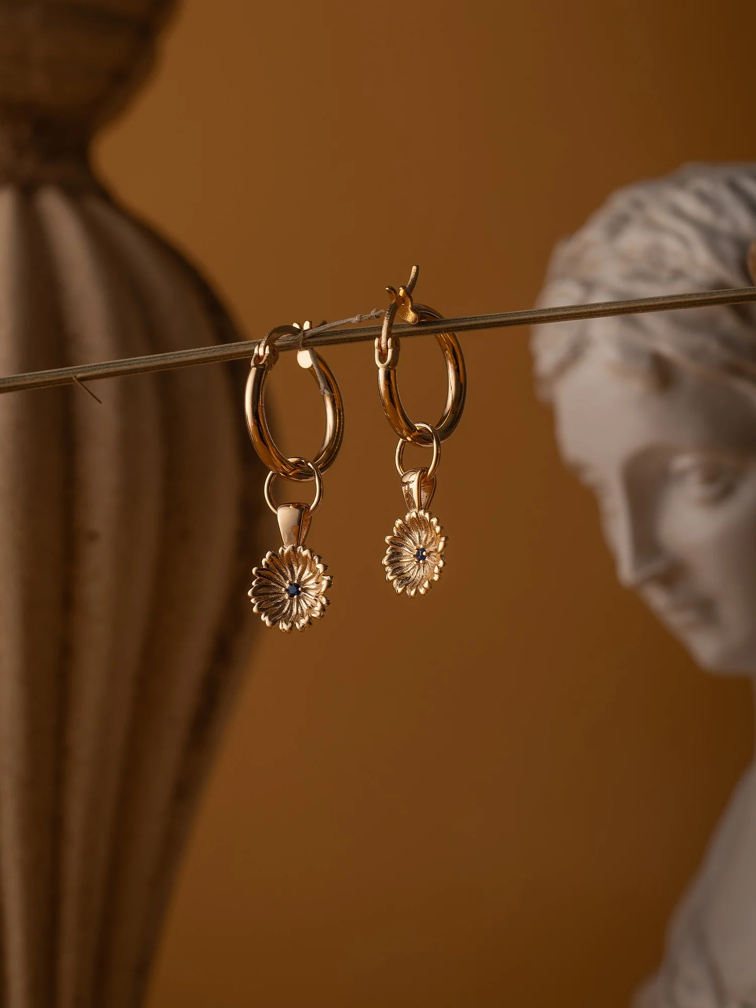 Elsa Peony Sapphire Earrings - Image 6