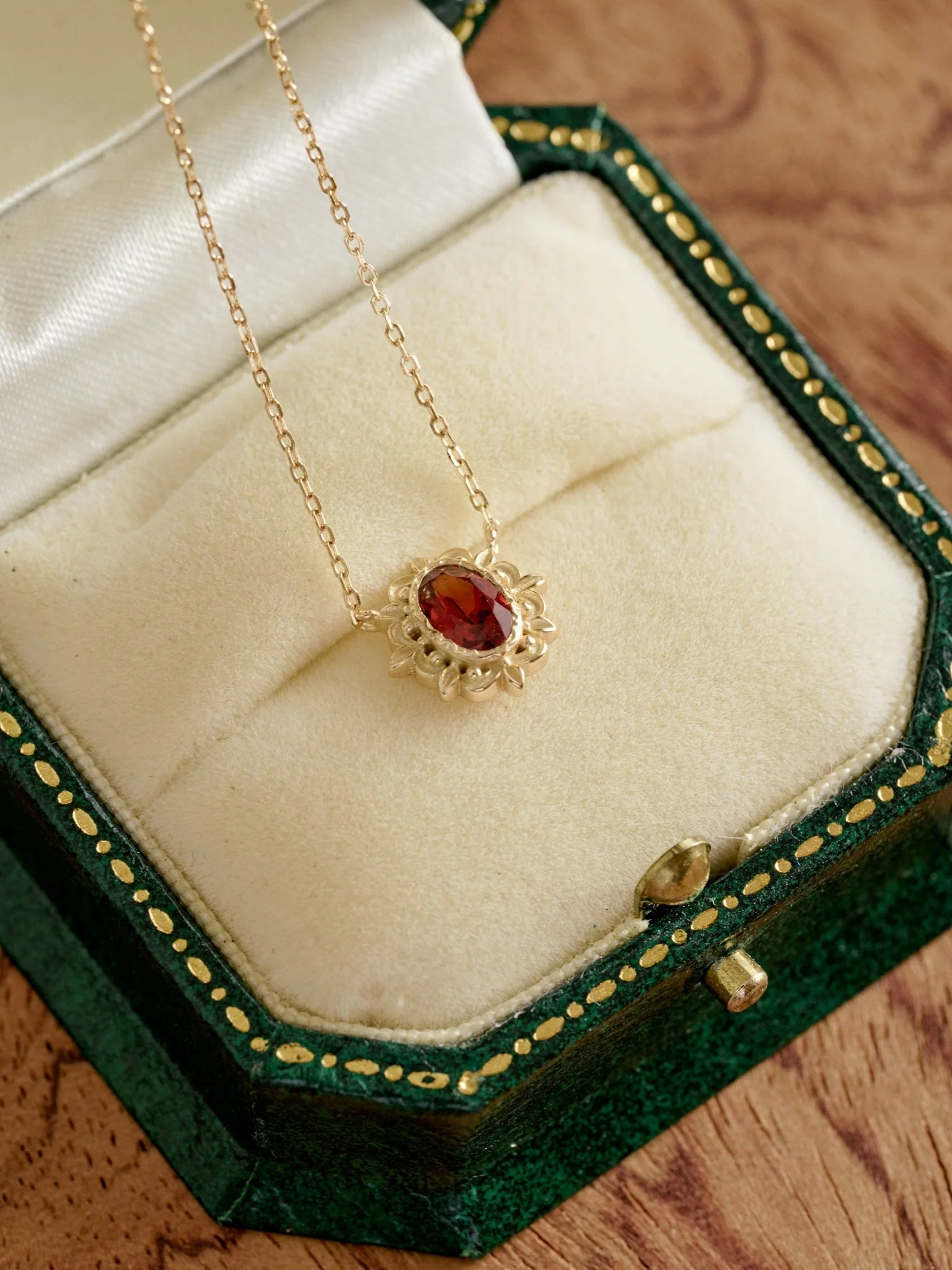Garnet Petal Necklace - Image 4