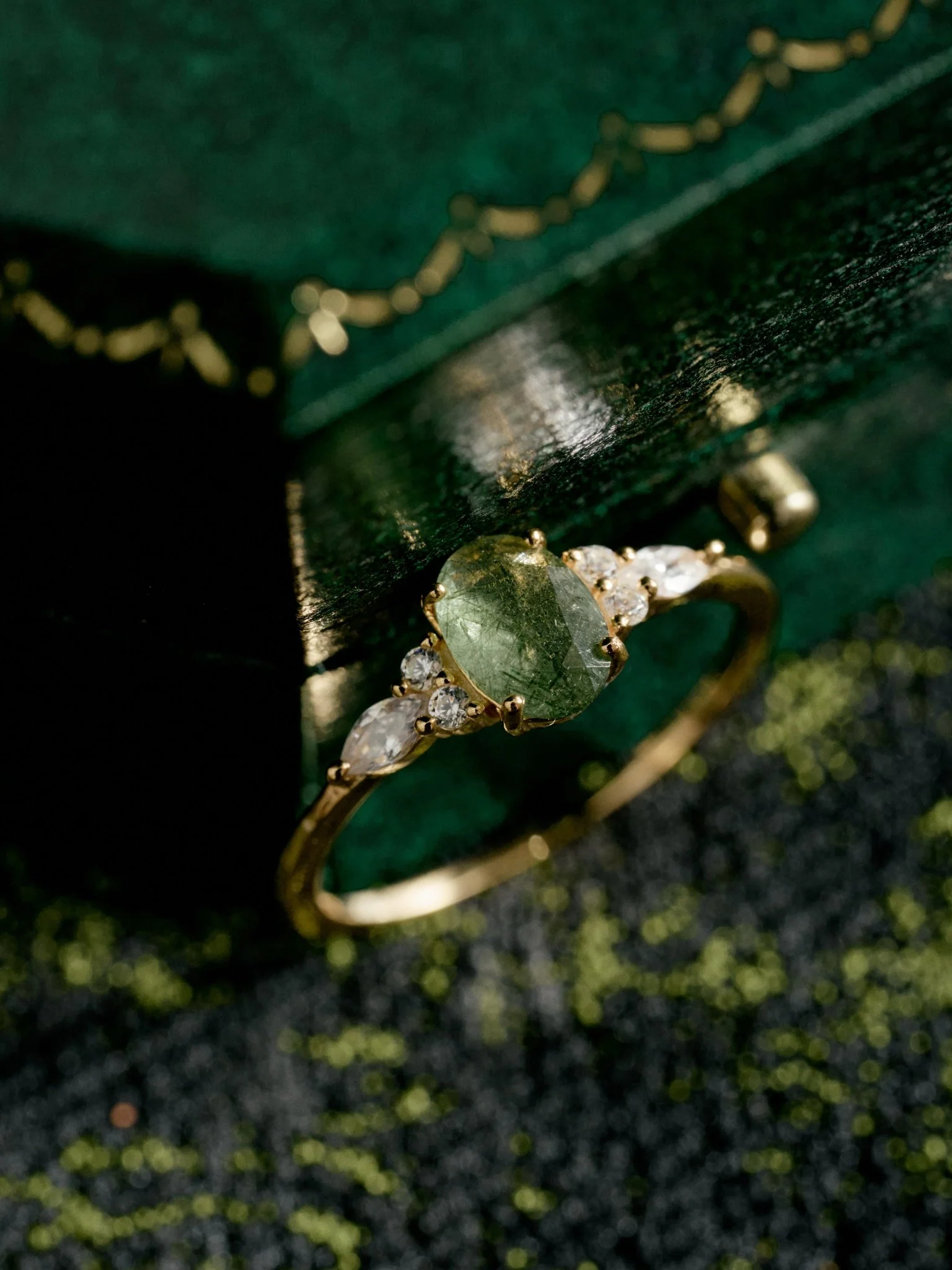 Green Rutilated Quartz Ring - Image 3