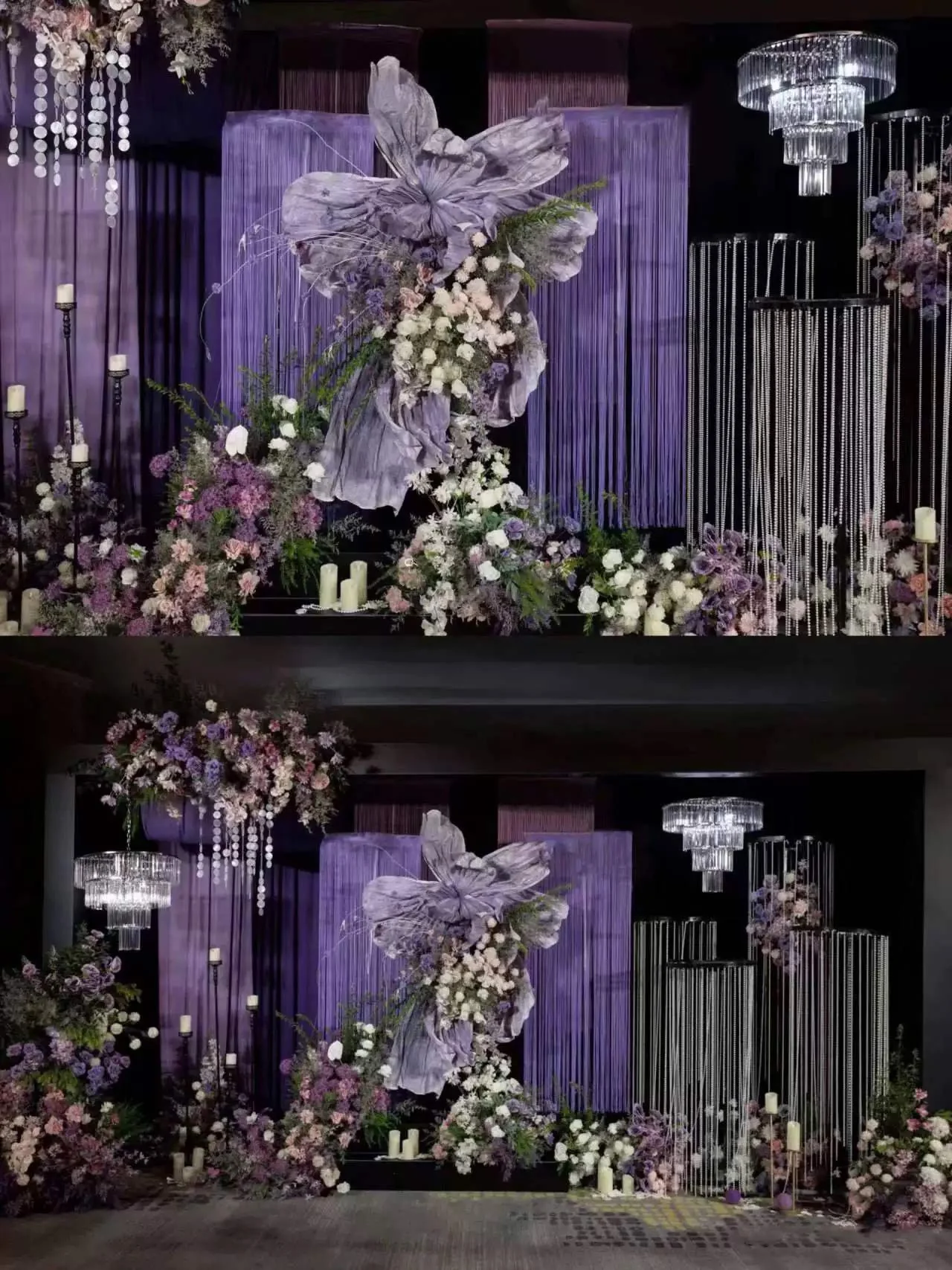 Korean Purple Wedding Flower Corsage Rings - Image 4