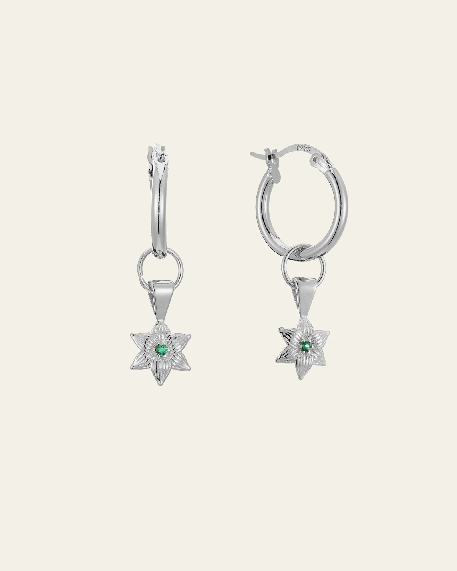 Elsa Lily Emerald Earrings - Image 6
