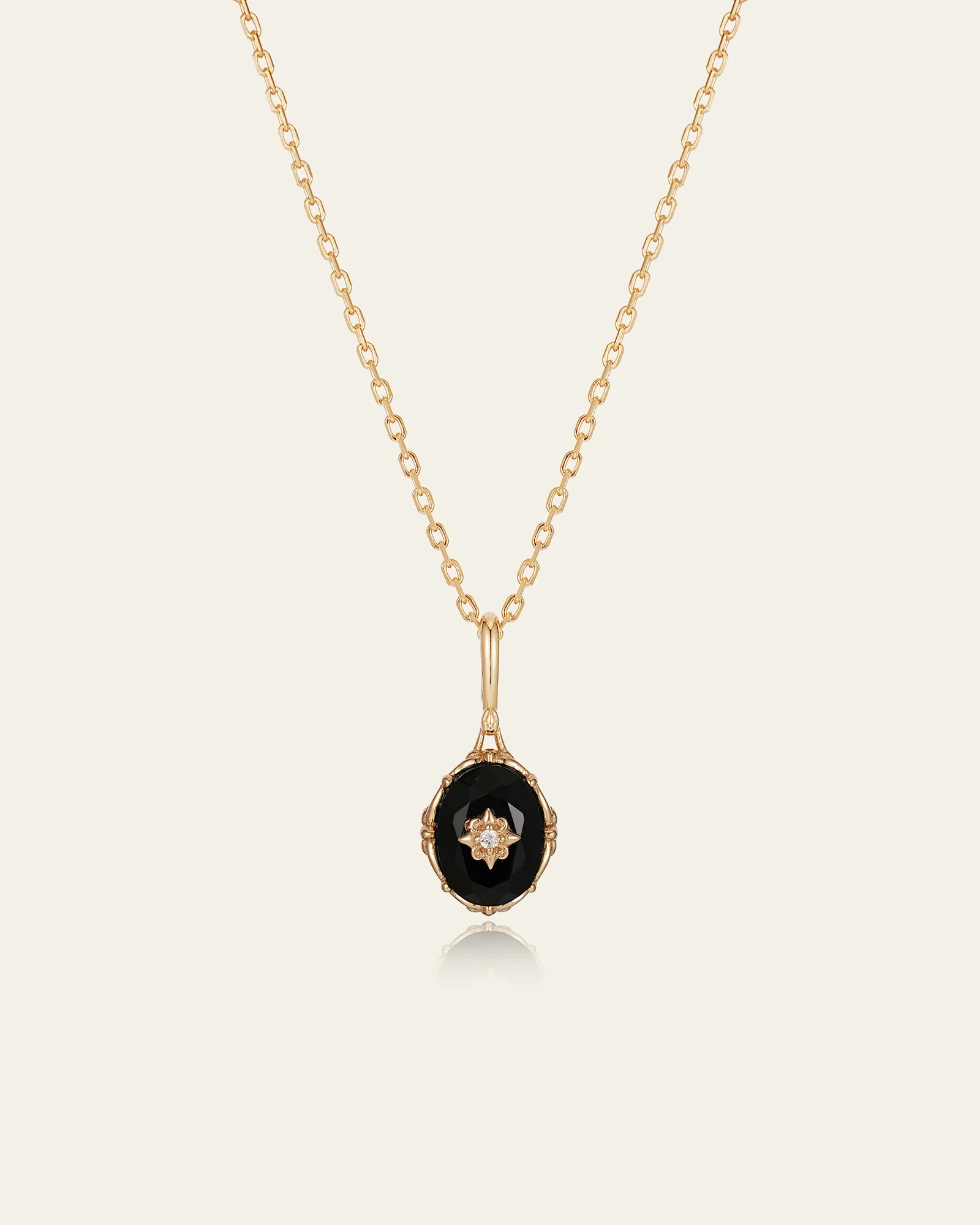 Noir Stella Onyx Necklace