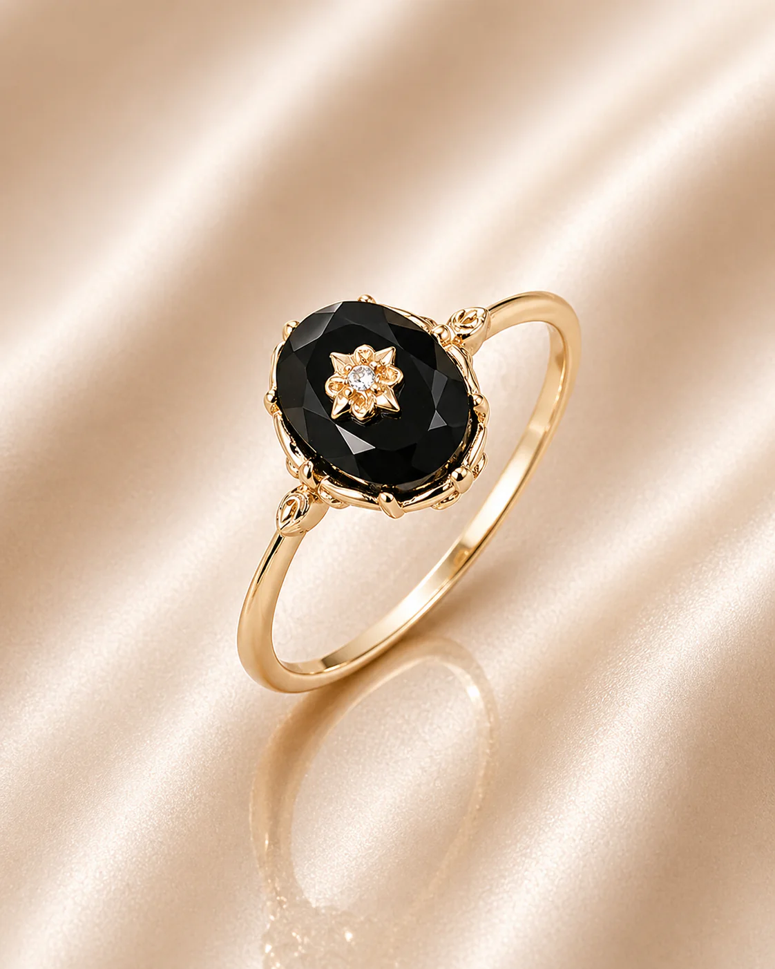 Noir Stella Onyx Ring
