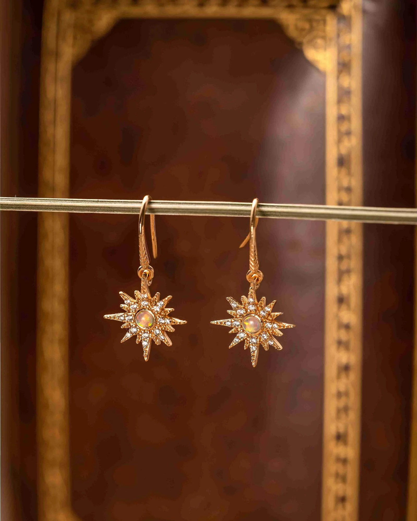 Stella Radiance Opal Dangle Earrings - Image 4