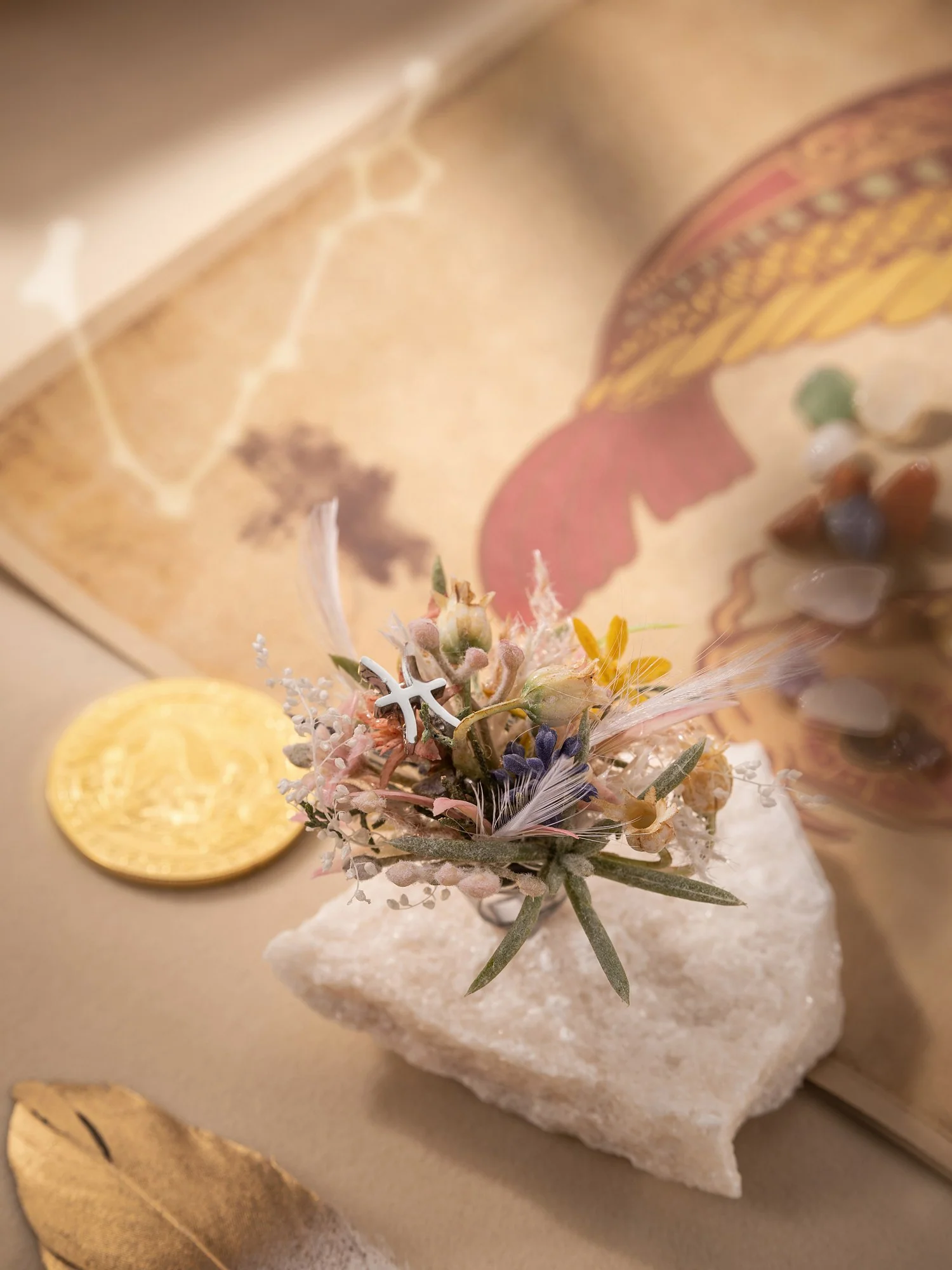 Pisces Flower Corsage Ring - Image 4