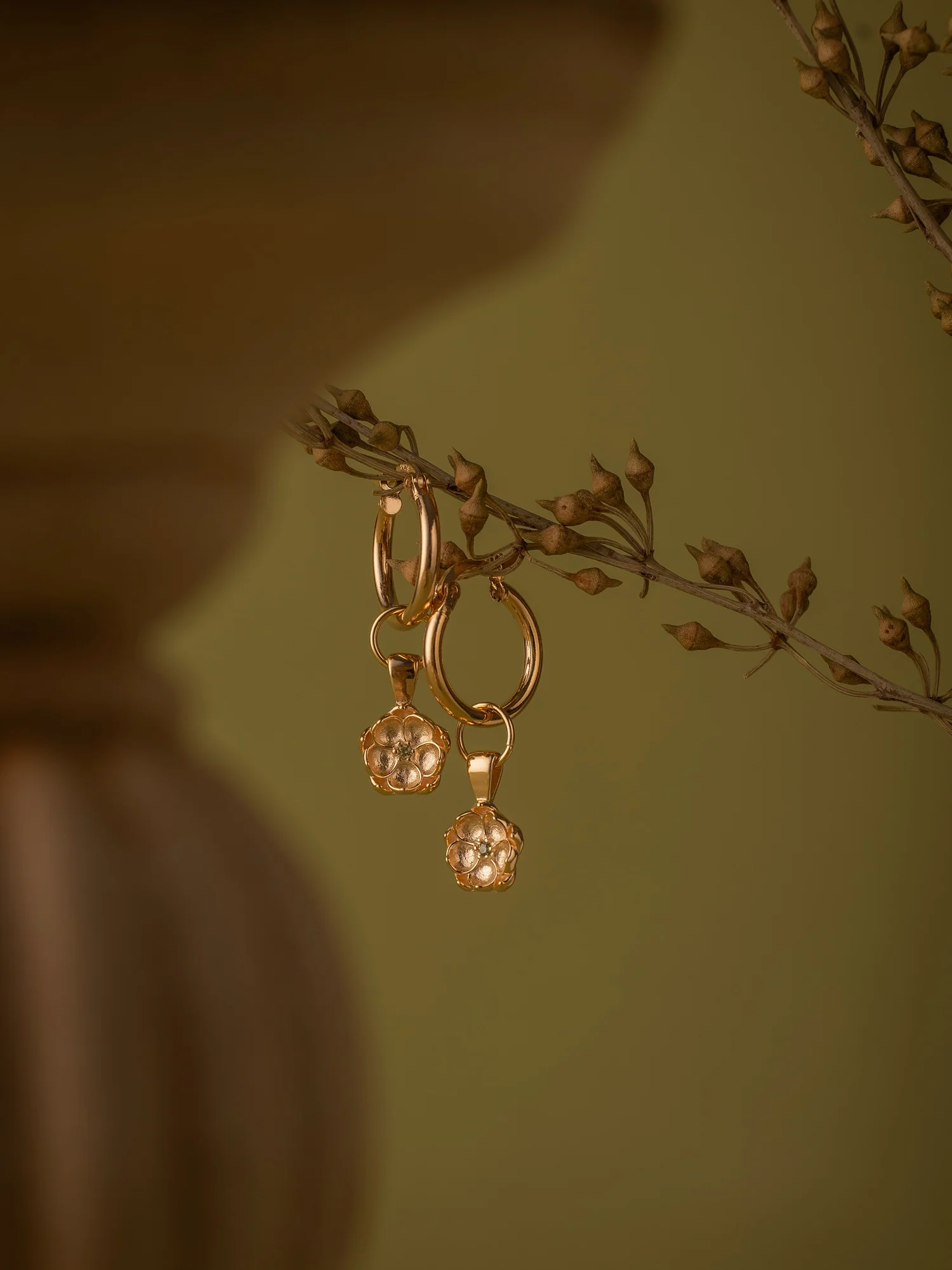 Elsa Poppy Peridot Earrings - Image 2