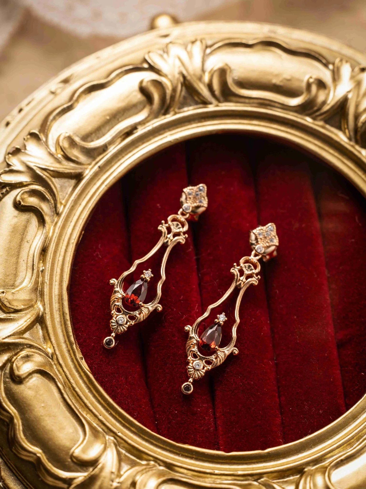 Sophina Garnet Earrings - Image 11