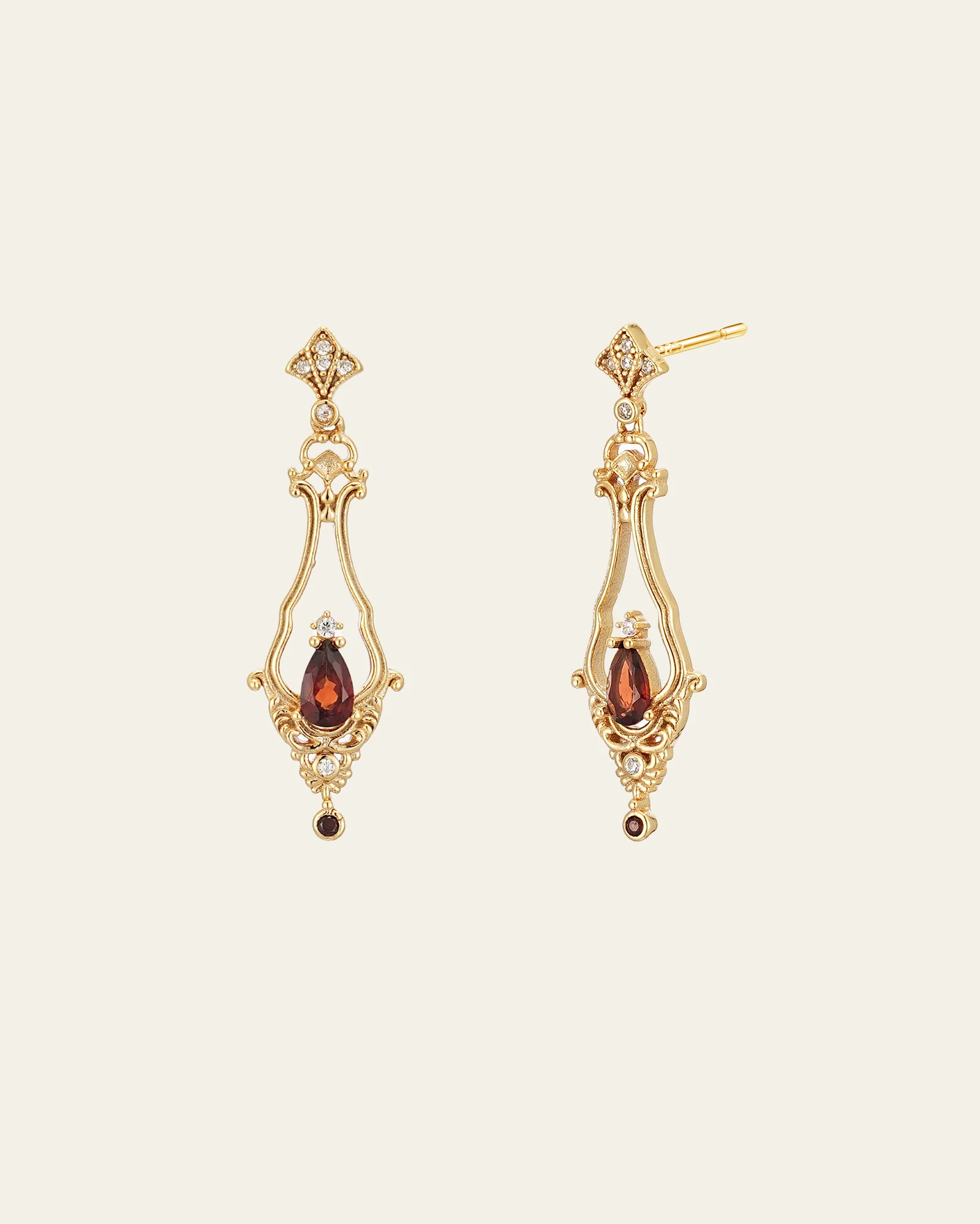 Sophina Garnet Earrings - Image 8