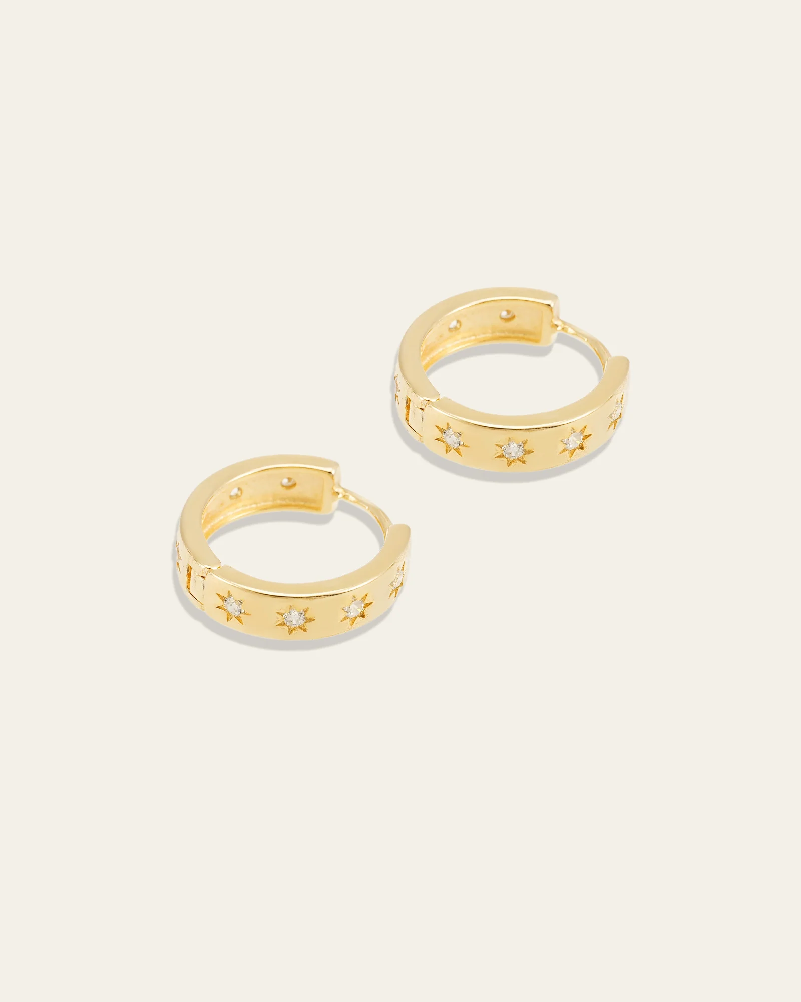 Starburst Cz Hoops - Image 7