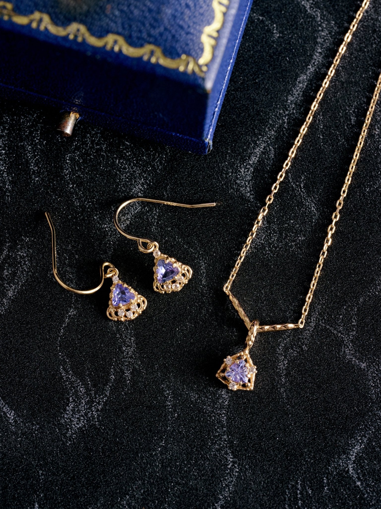 Astra Tanzanite Trilliant Necklace - Image 3