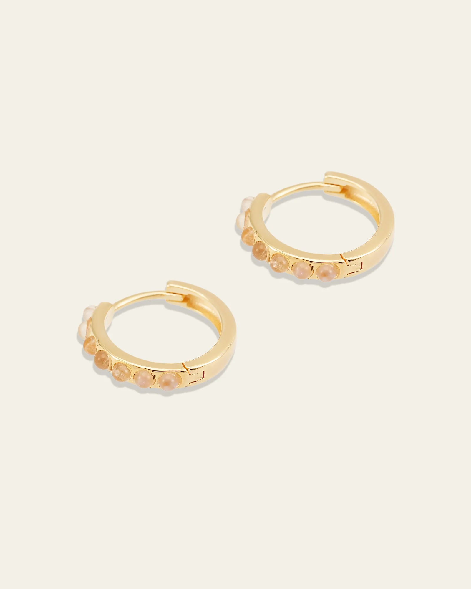 Una Moonstone Hoops - Image 4