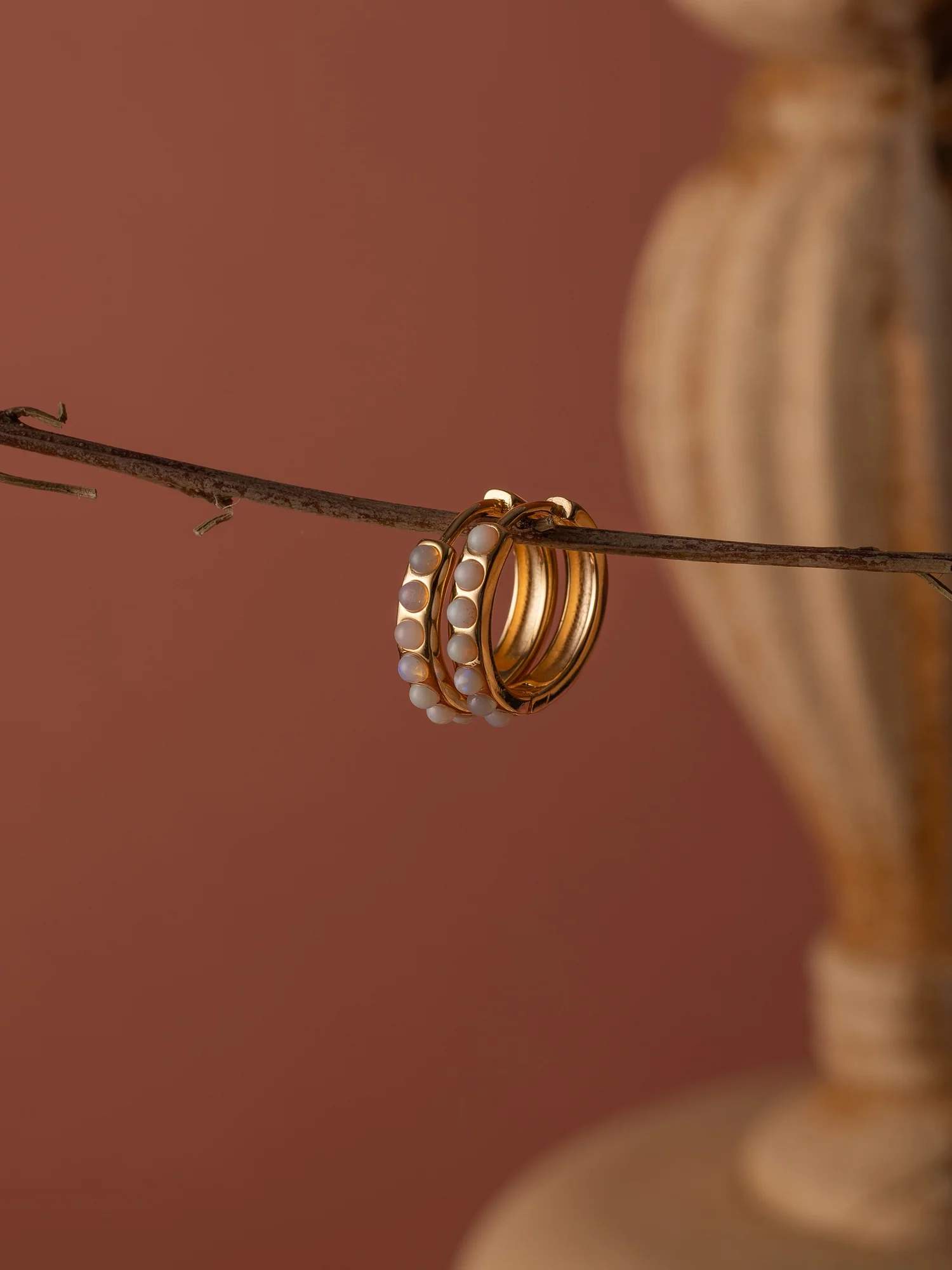 Una Opal Hoops - Image 3