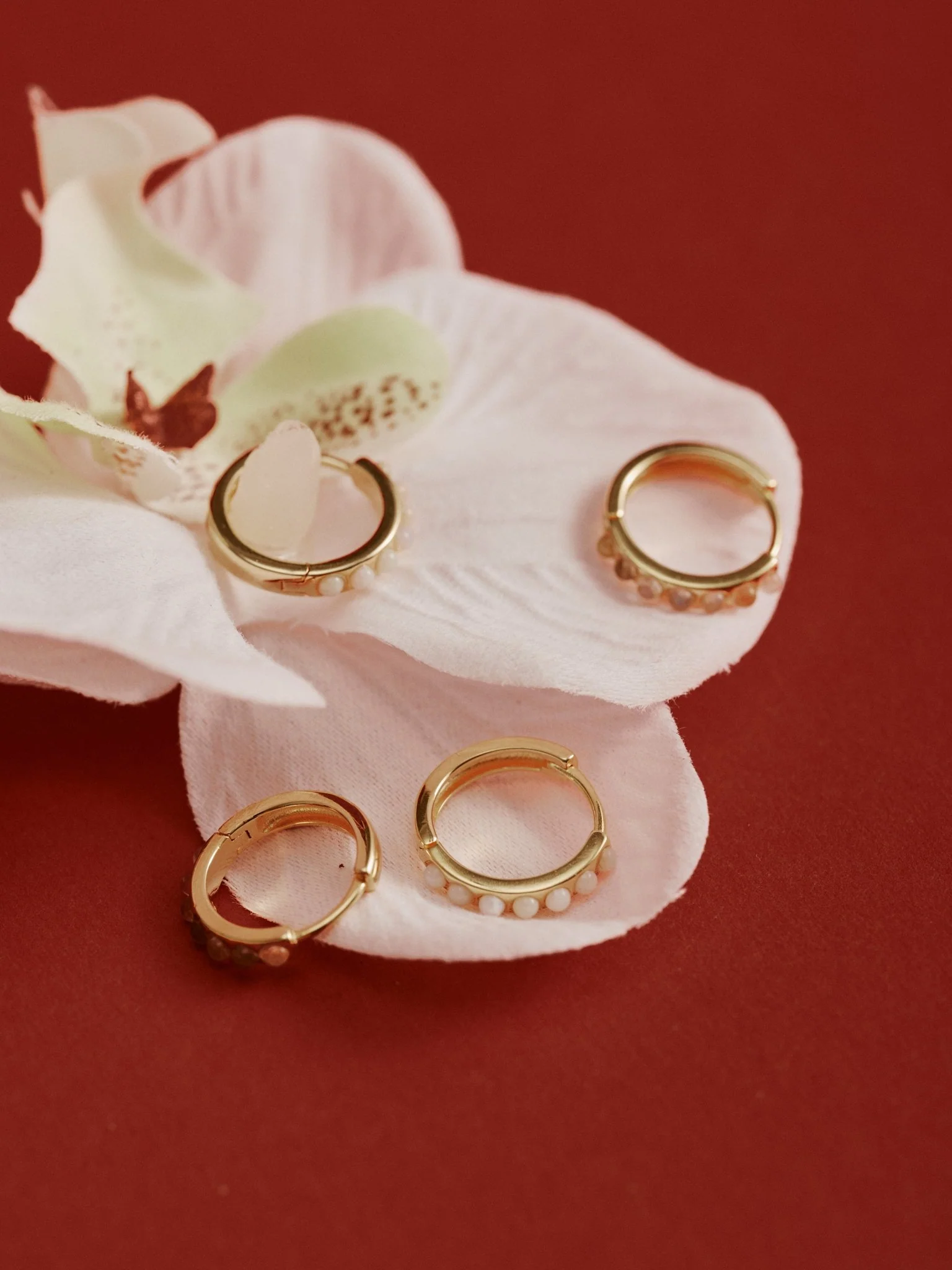 Una Moonstone Hoops - Image 7